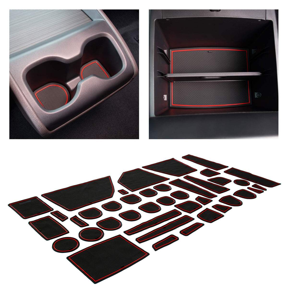 Cupholderhero Fits Honda Odyssey Accessories 2018-2024 Premium Custom Interior Non-Slip Anti Dust Cup Holder Inserts, Center Con