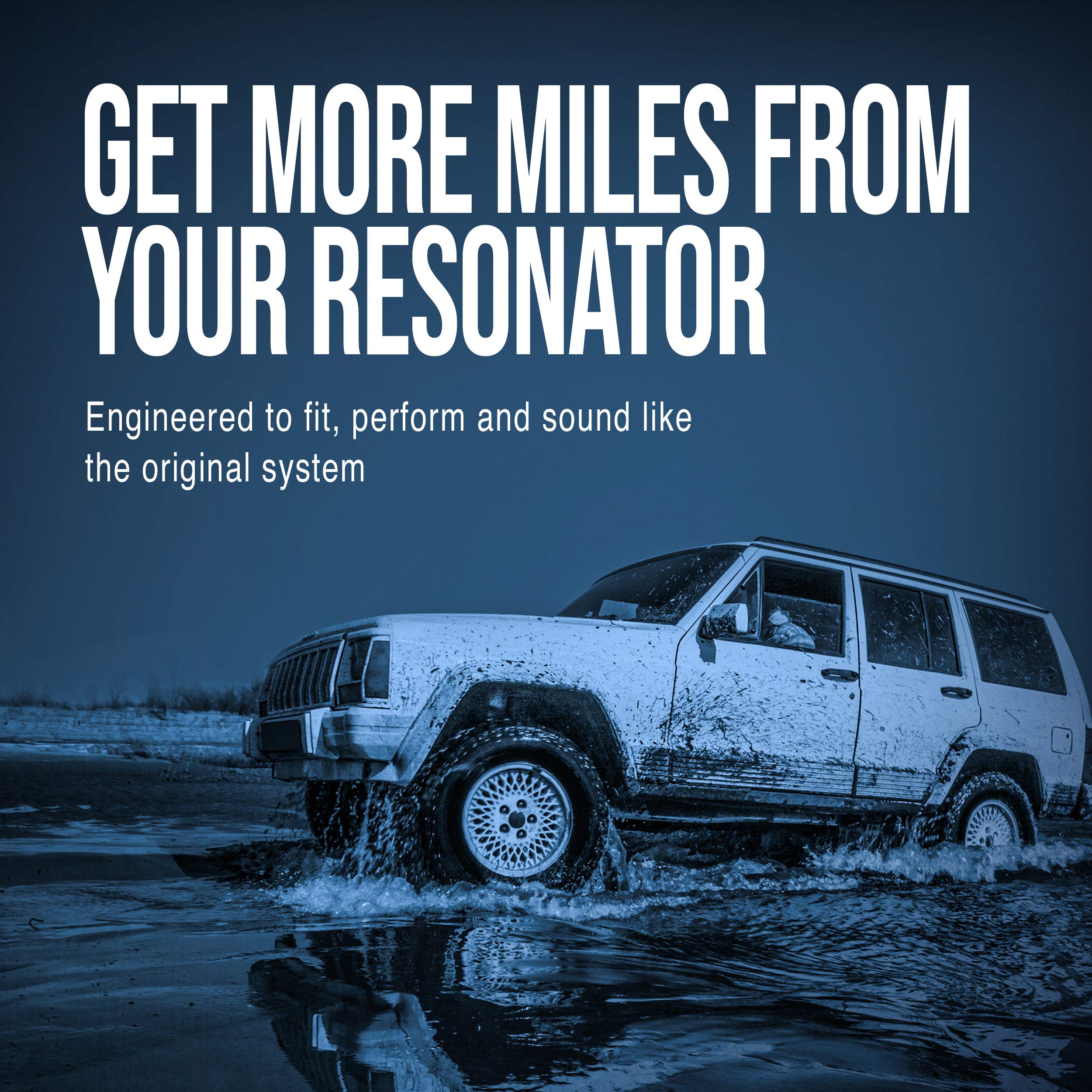 Walker 53744 Direct Fit Exhaust Resonator And Pipe Assembly 1.875 Inlet (Id) For Hyundai Santa Fe