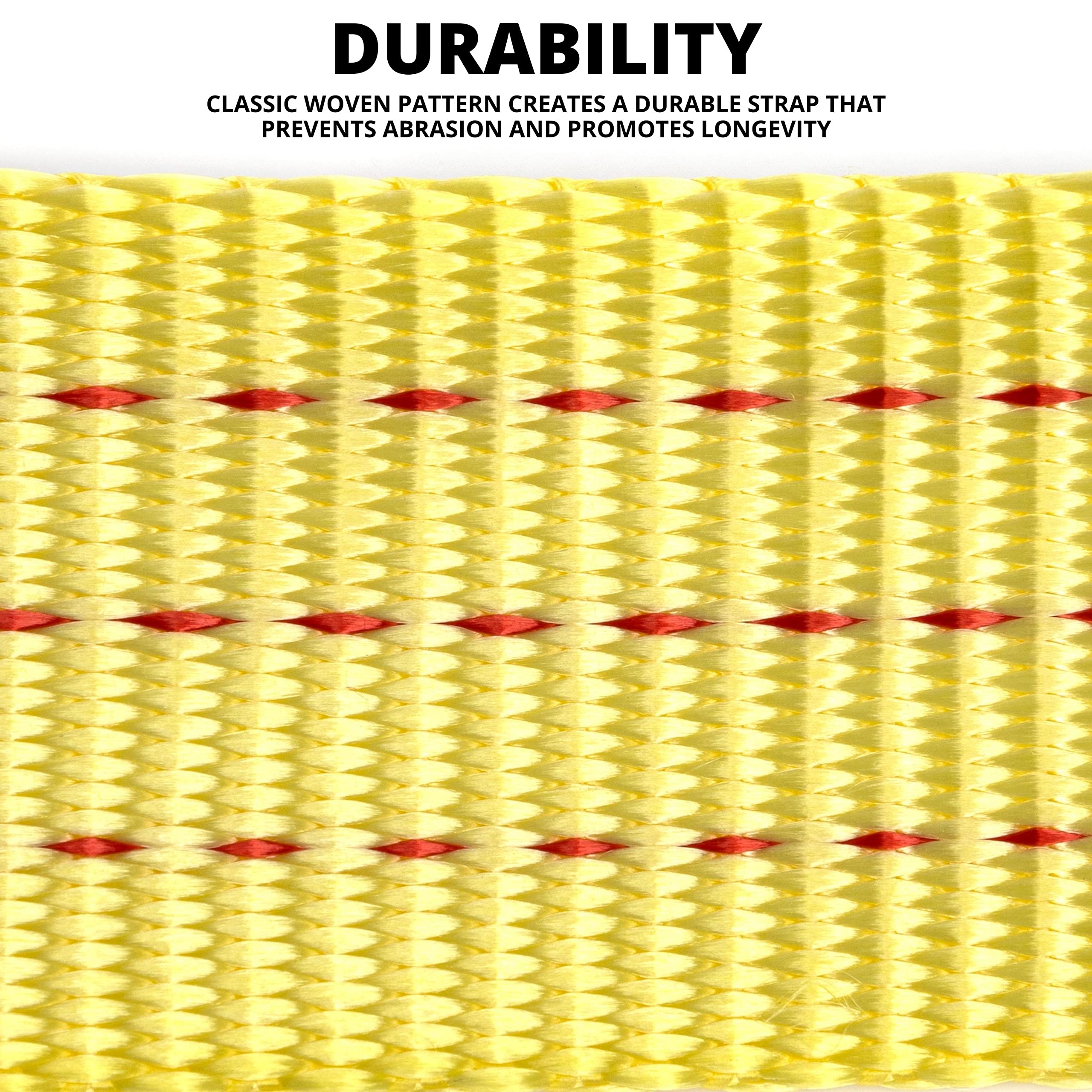 Neiko 51005A Heavy-Duty Tow Strap With Hooks 2 Pack, 2 Inches By 20 Feet, Woven Polyester Webbing, And 10,000-Pound Capacity, Hd