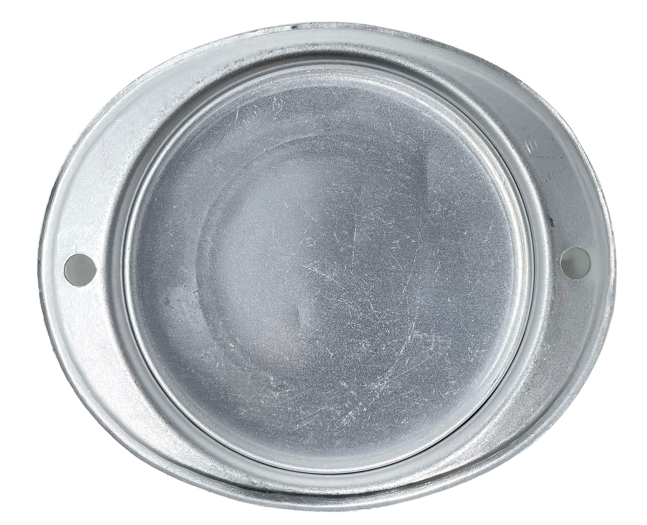 [ALL STAR TRUCK PARTS] Amber/Red 3    Round Reflector with Aluminum Base Screw On 2 Holes for Trucks, Towing, Trailers, RVs and