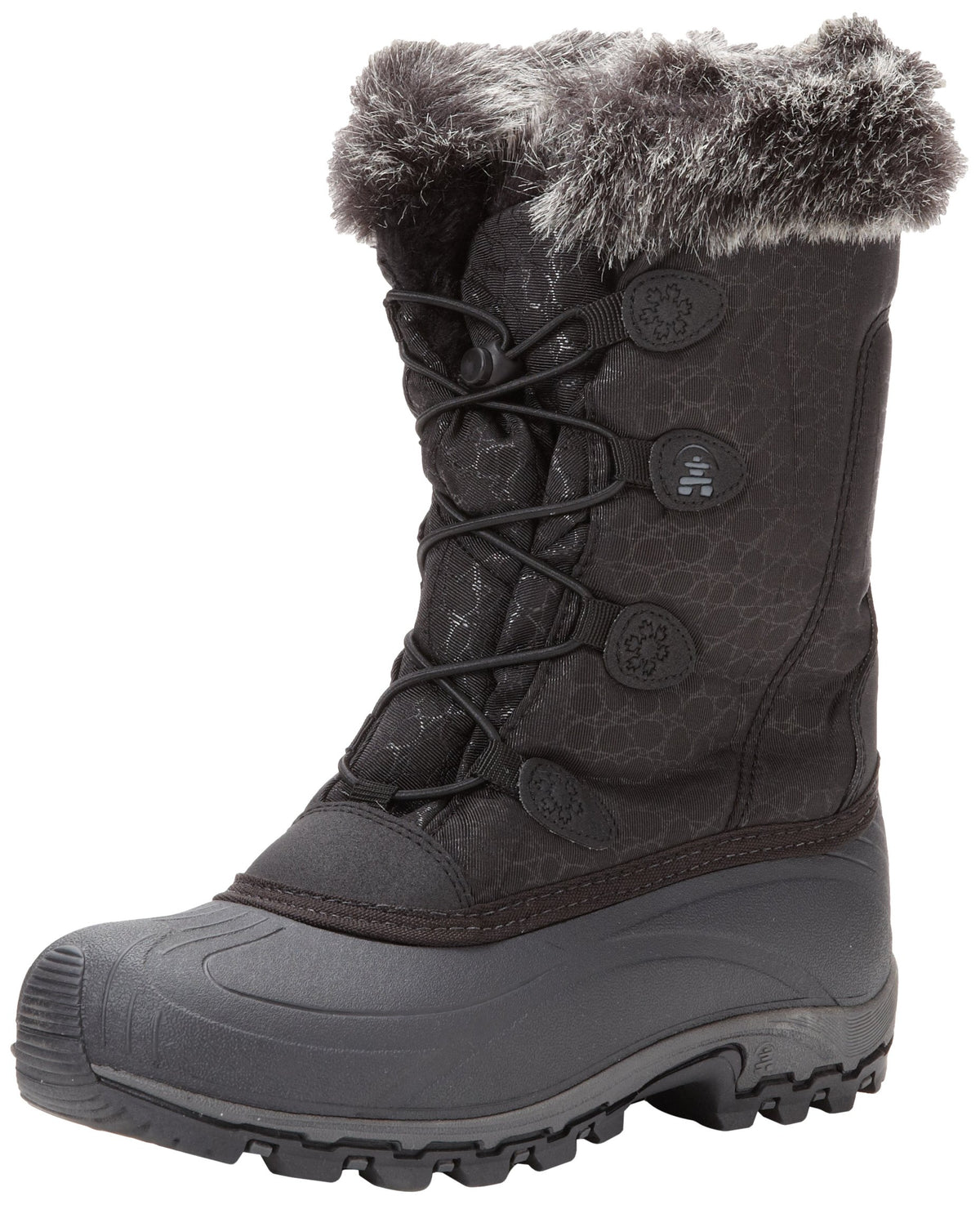 Kamik Womens Momentum Snow Boot,Black,6 M Us