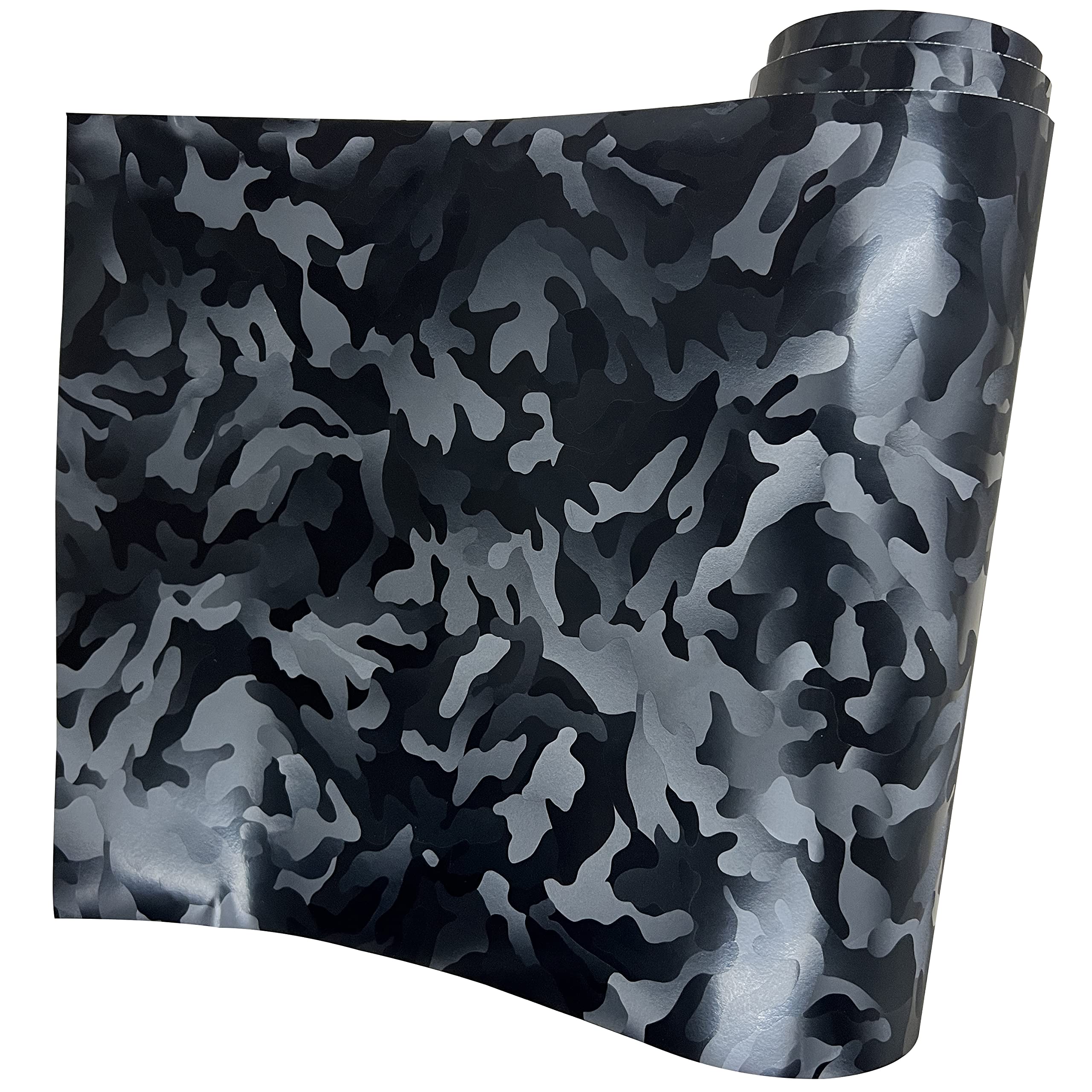 Lzlrun Forged Matte Carbon Fiber Black Vinyl Wrap Roll Air Release Sticker Sheet Film Diy Decal Car Auto Vehicle Morotcycle Self Adhesive (Ghost Black, 1.65Ft X 3.5Ft)