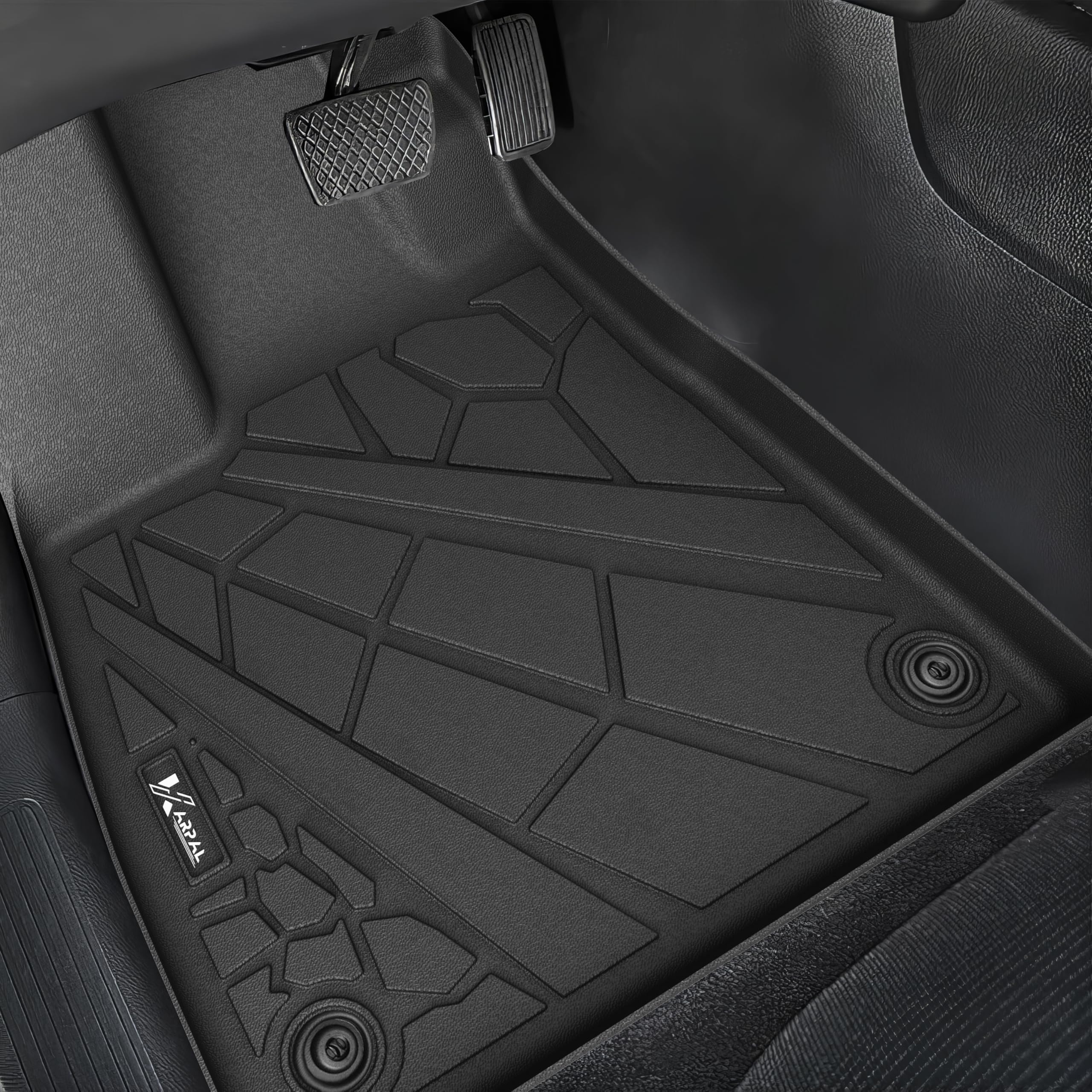 Karpal Floor Mats Fit For 2023 2024 2025 Honda Pilot, Tpe Rubber All Weather Protection Heavy Duty Floor Liners Accessories Anti