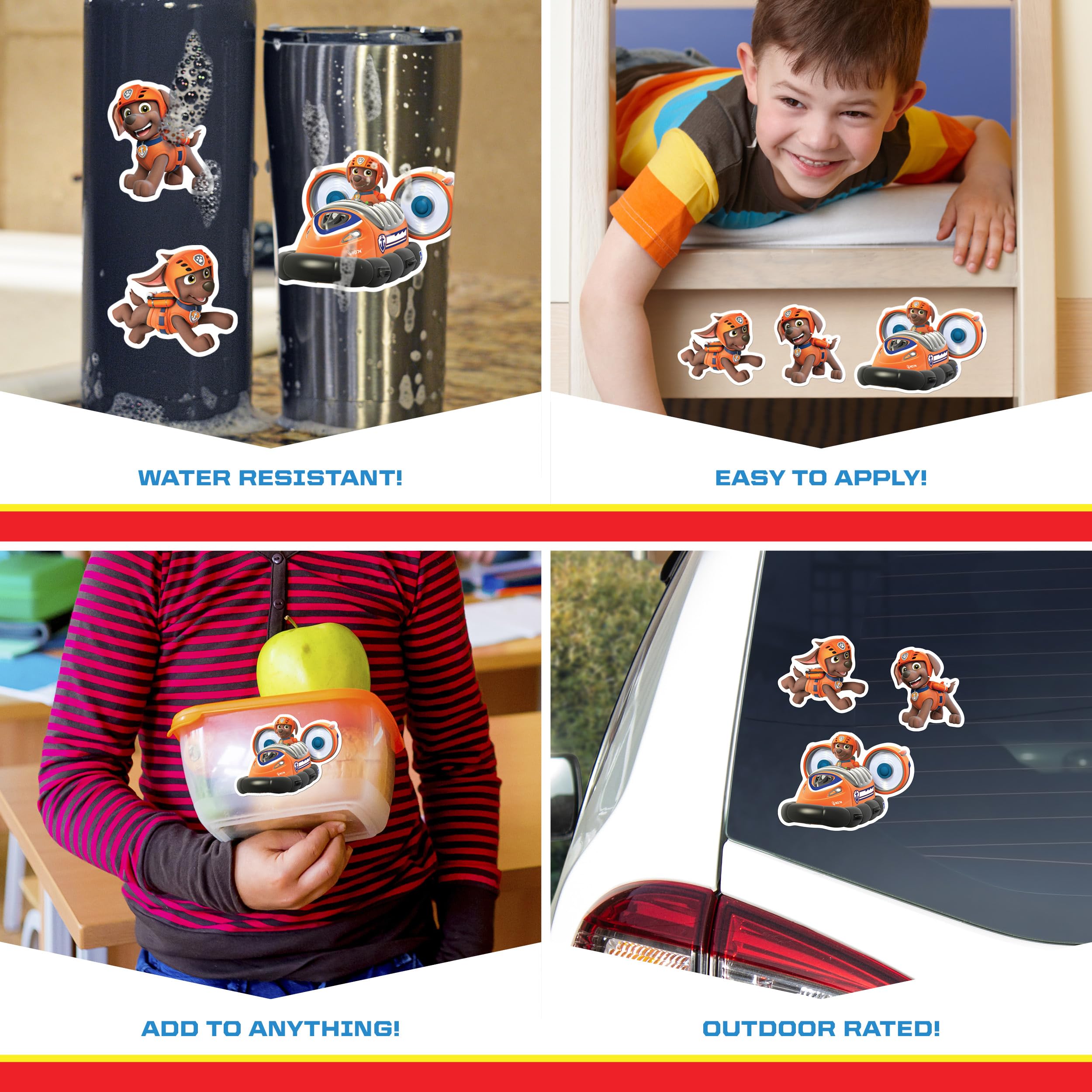 Paw Patrol Zuma Decals - Set Of 3 Vinyl Stickers For Kids And Adults - Vinyl Decals For Laptop, Tumbler, Water Bottle, Vehicles