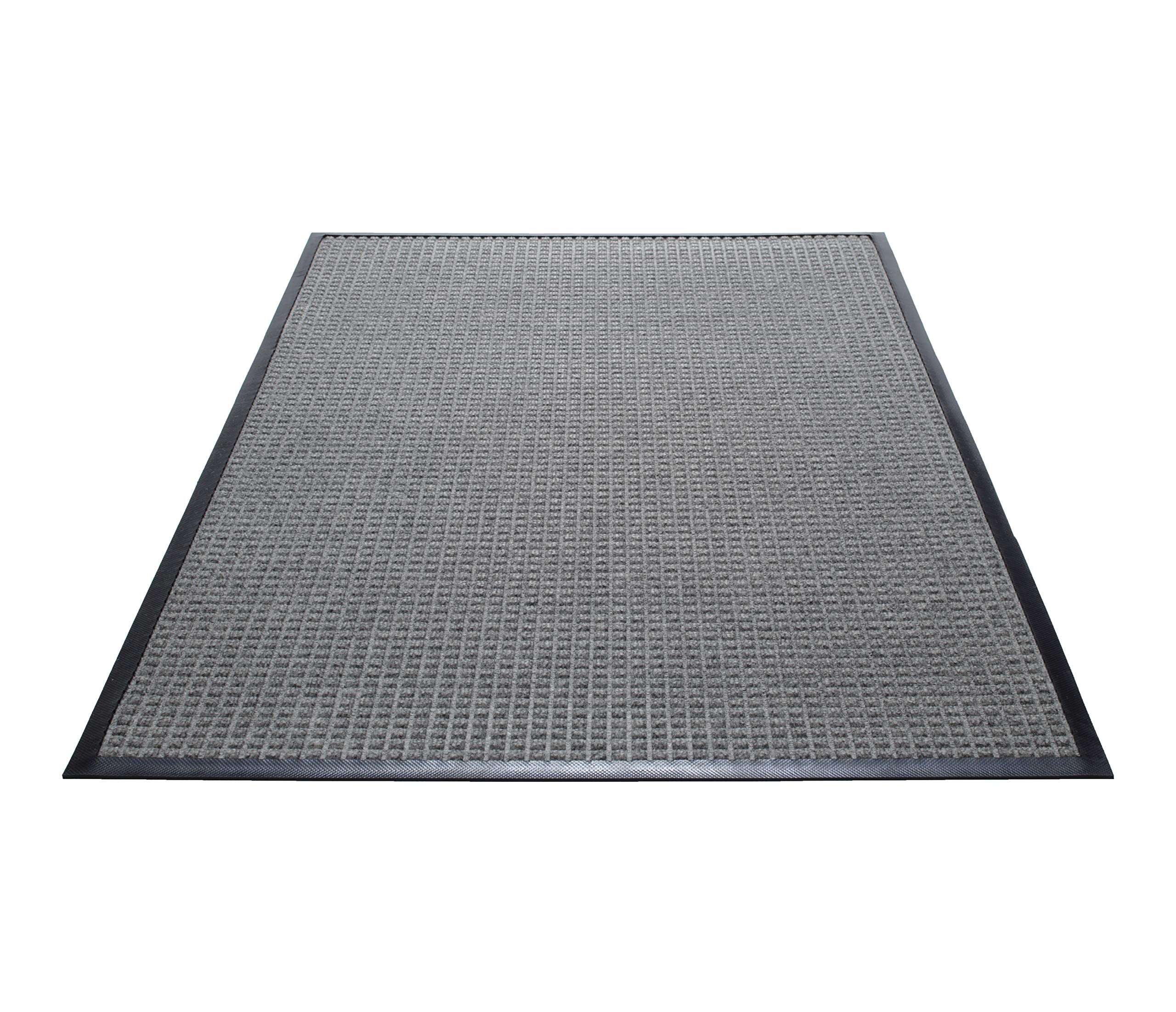 Guardian WaterGuard Indoor/Outdoor Wiper Scraper Floor Mat, Rubber/Nylon, 3'x20', Grey
