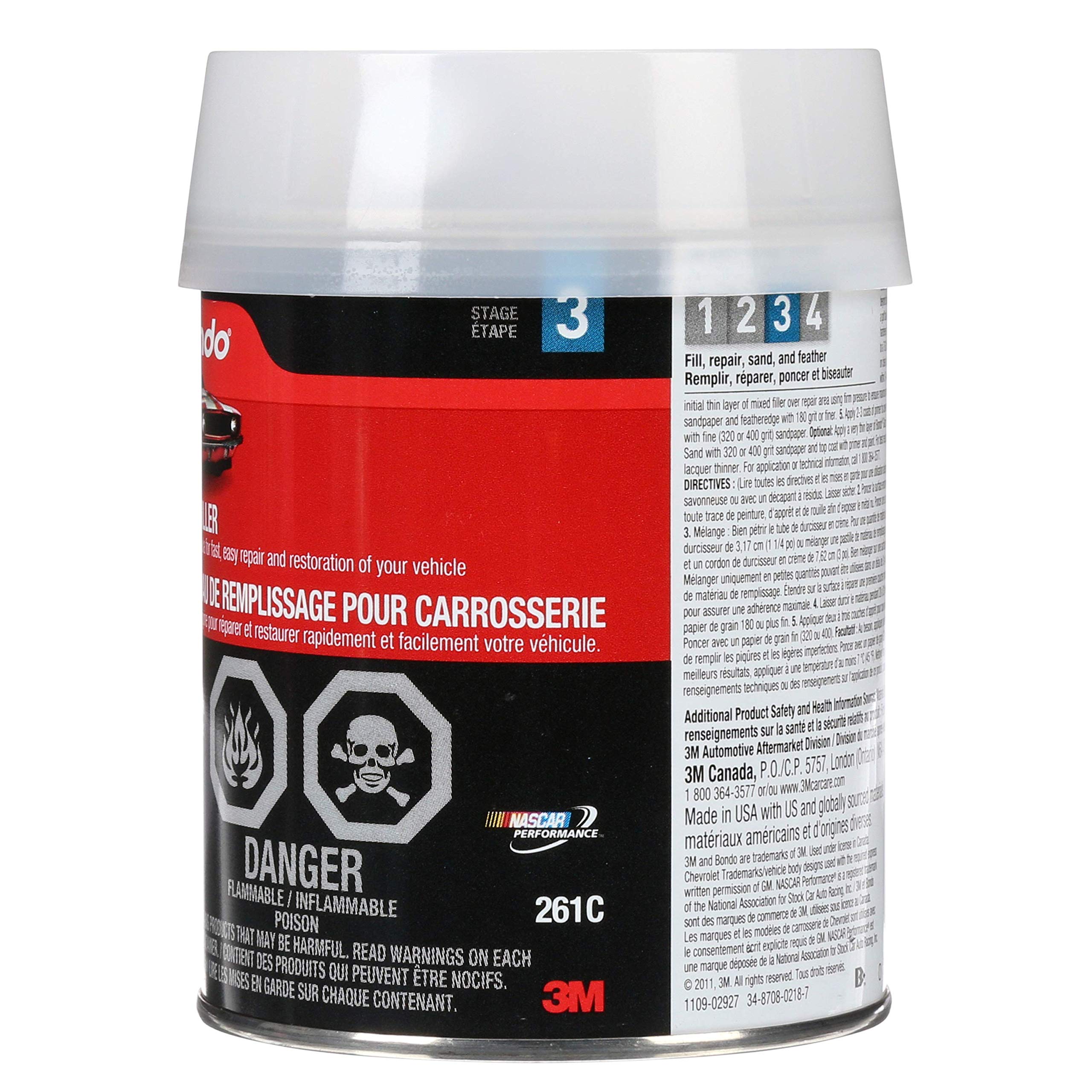 Bondo 261 1 Pint Salmon Bondo Body Filler