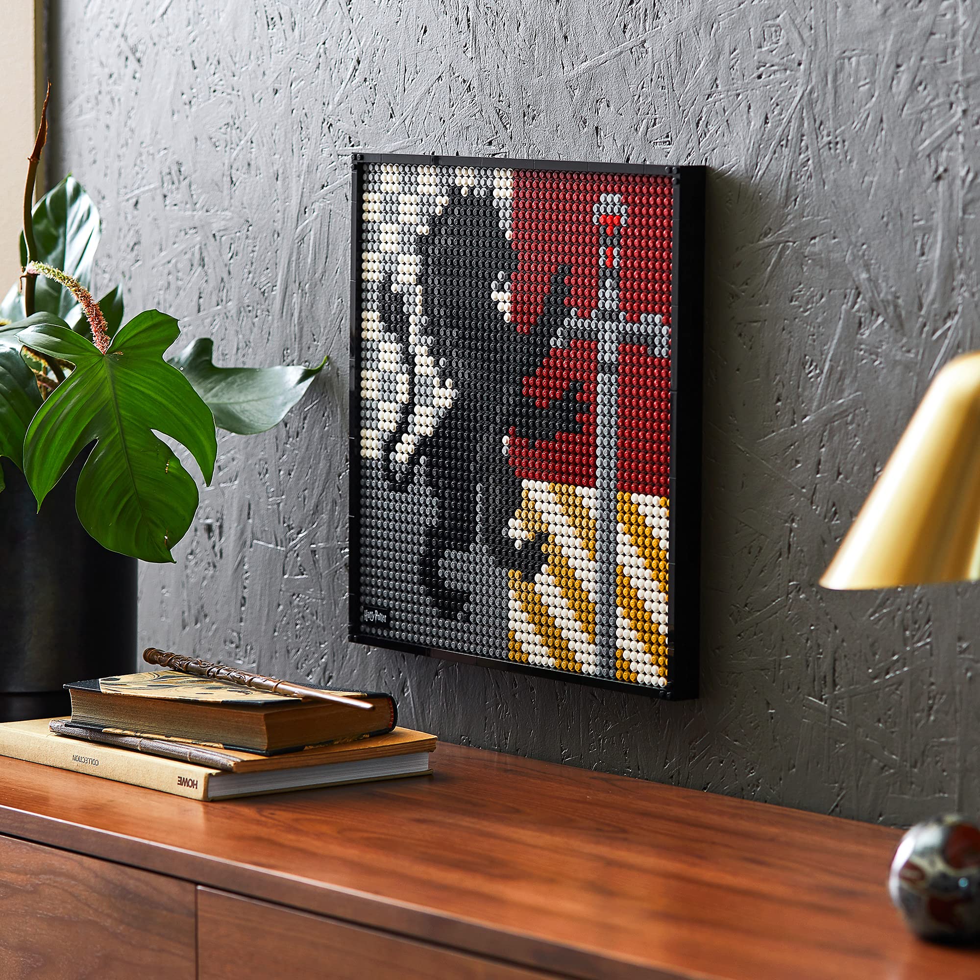 LEGO Art Harry Potter Hogwarts Crests Building Kit, 4249 Pieces, Multicolor, Model 6333056, Perfect for Adult Collectors, 2021 Release