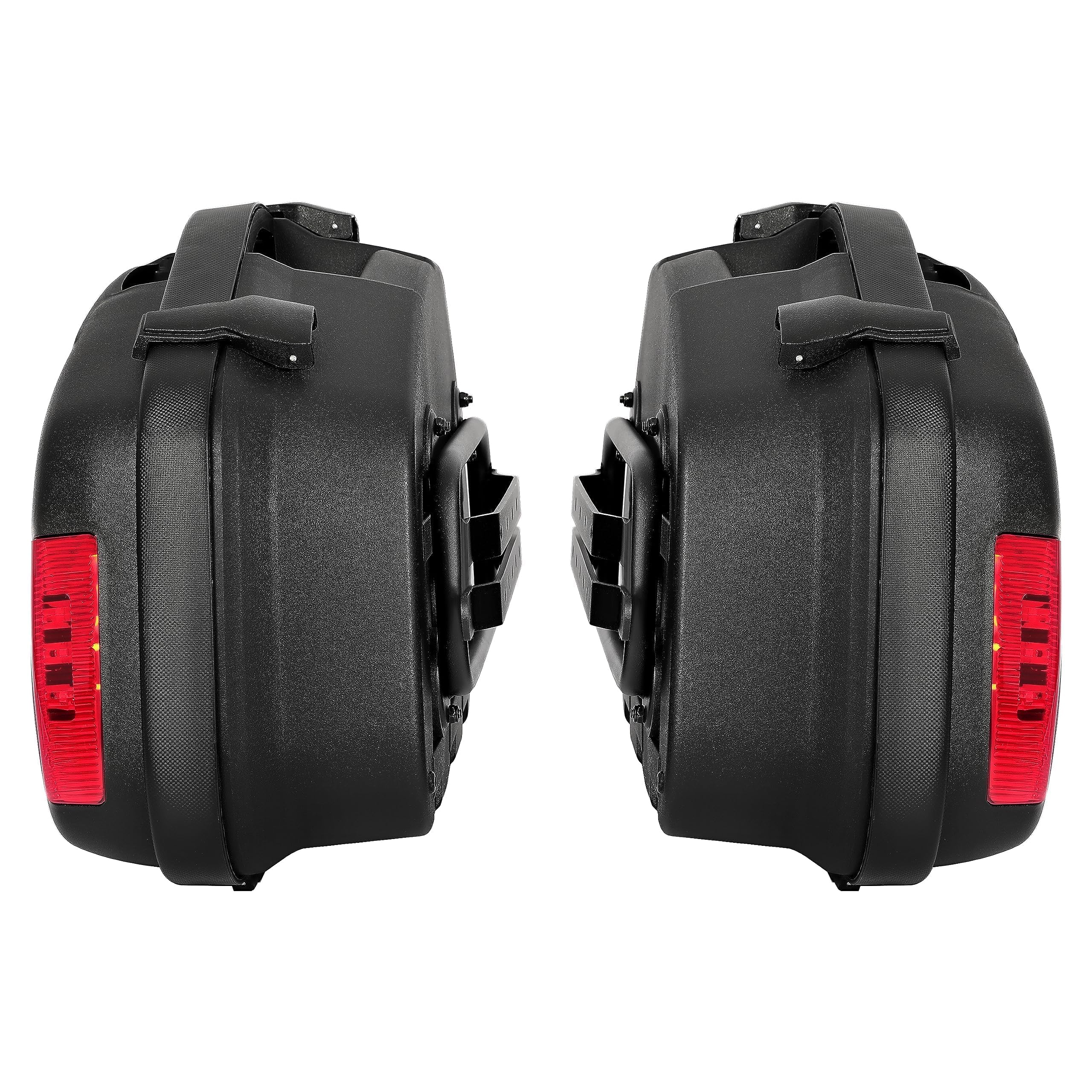 ECOTRIC Hard Saddlebags Compatible with Can-am Spyder ROADSTER RS ST Honda Street With Mounting Brackets