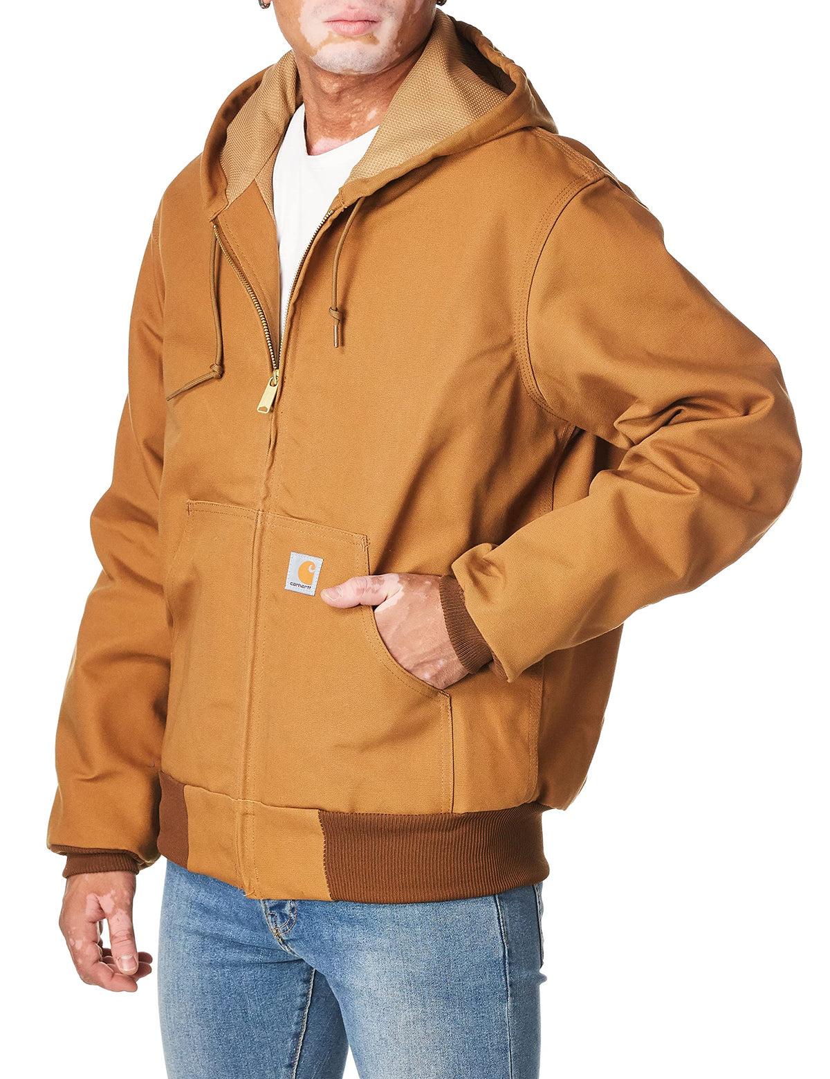 Carhartt Mens Thermal Lined Duck Active J131 (Big  Tall) Athletic Insulated Jackets, Carhartt Brown, Xx-Large Tall Us