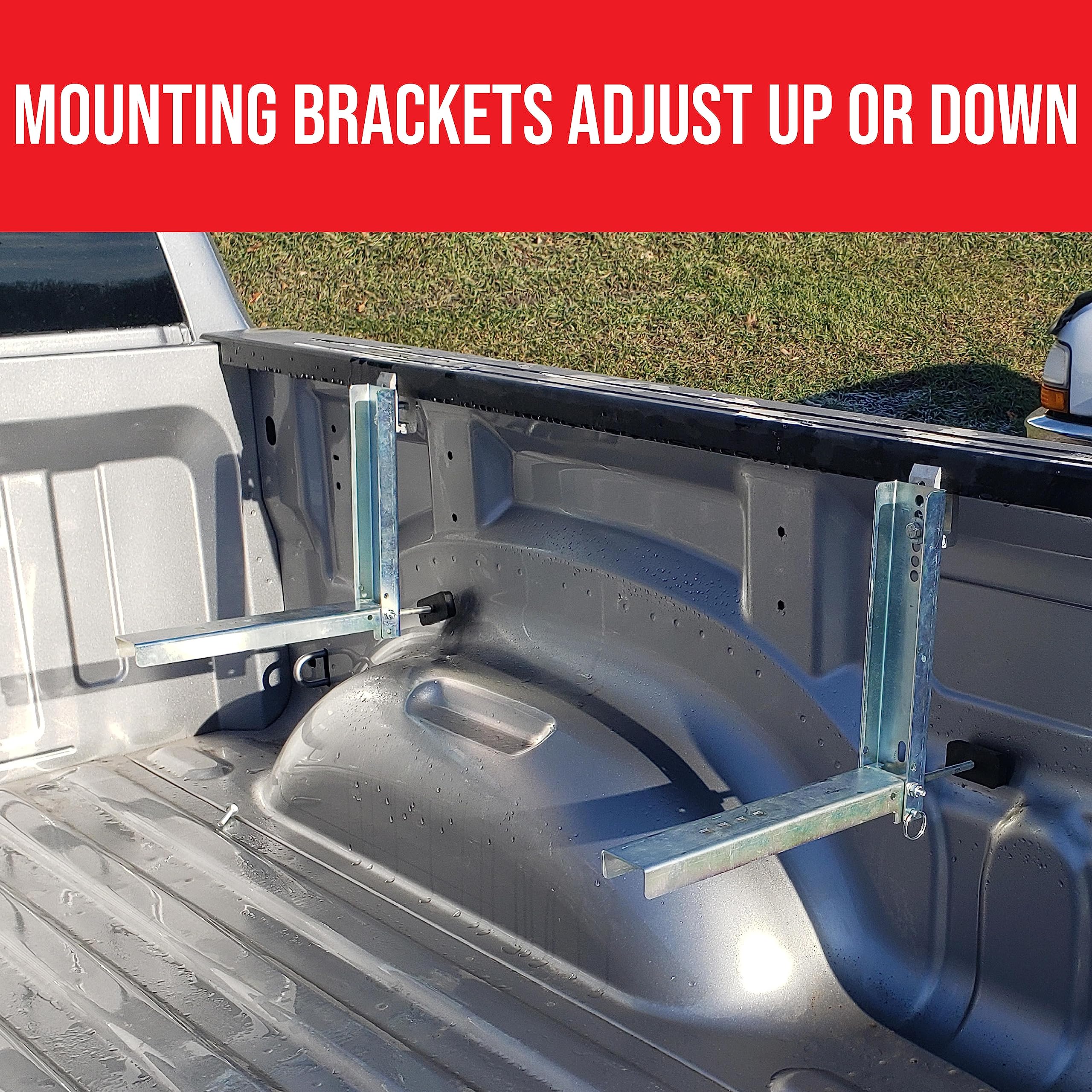 DU-HA Humpstor Truck Bed Storage Box fits Trucks with Open Truck Beds, Tonneaus, or Roll Up Covers | Black Heavy-Duty Side Tool