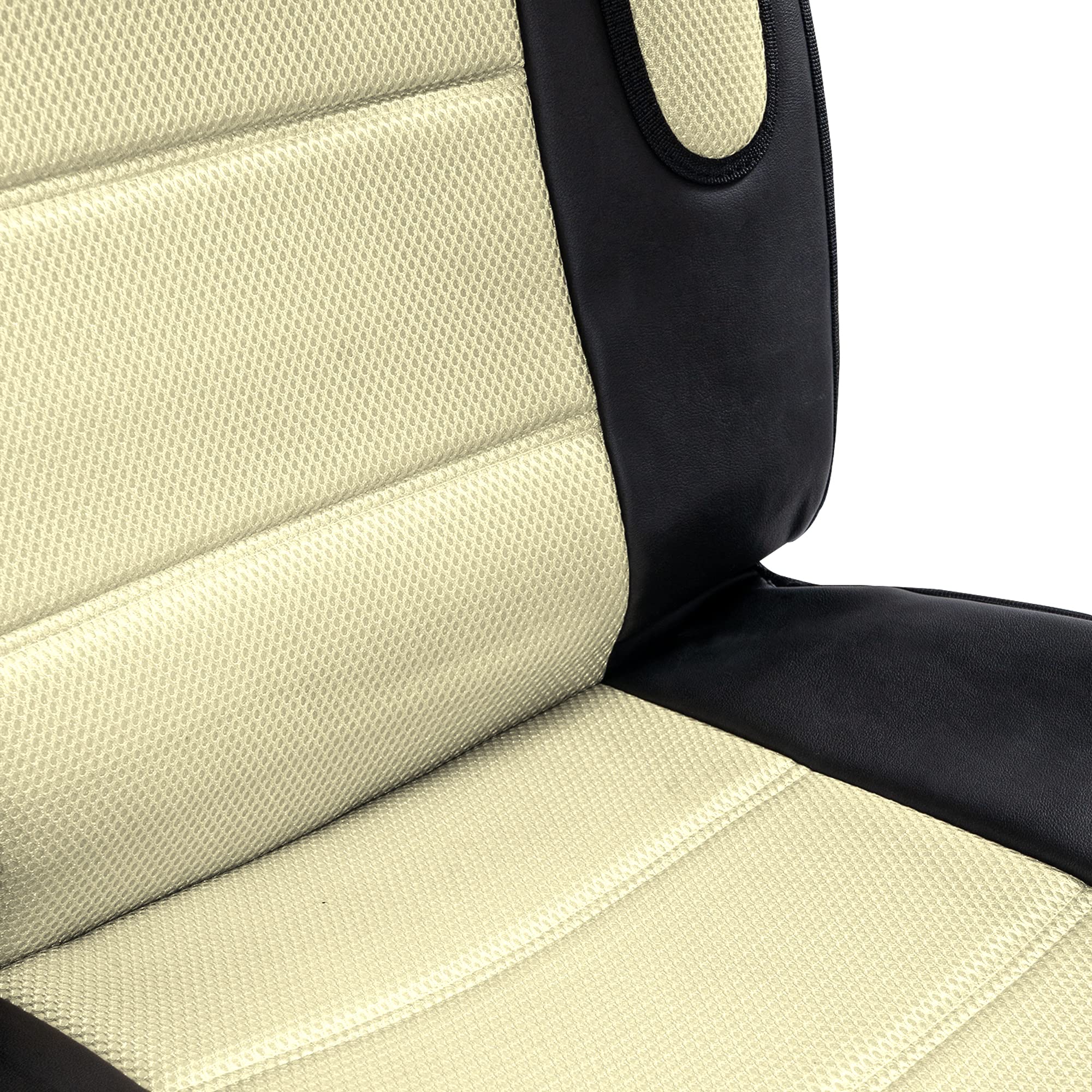 FH Group Front Set Premium 3D Air Mesh Automotive Seat Cushion - Universal Fit, Car Seat Cushions, Airbag Compatible Car Seat Cover for SUV, Sedan, Van, Beige