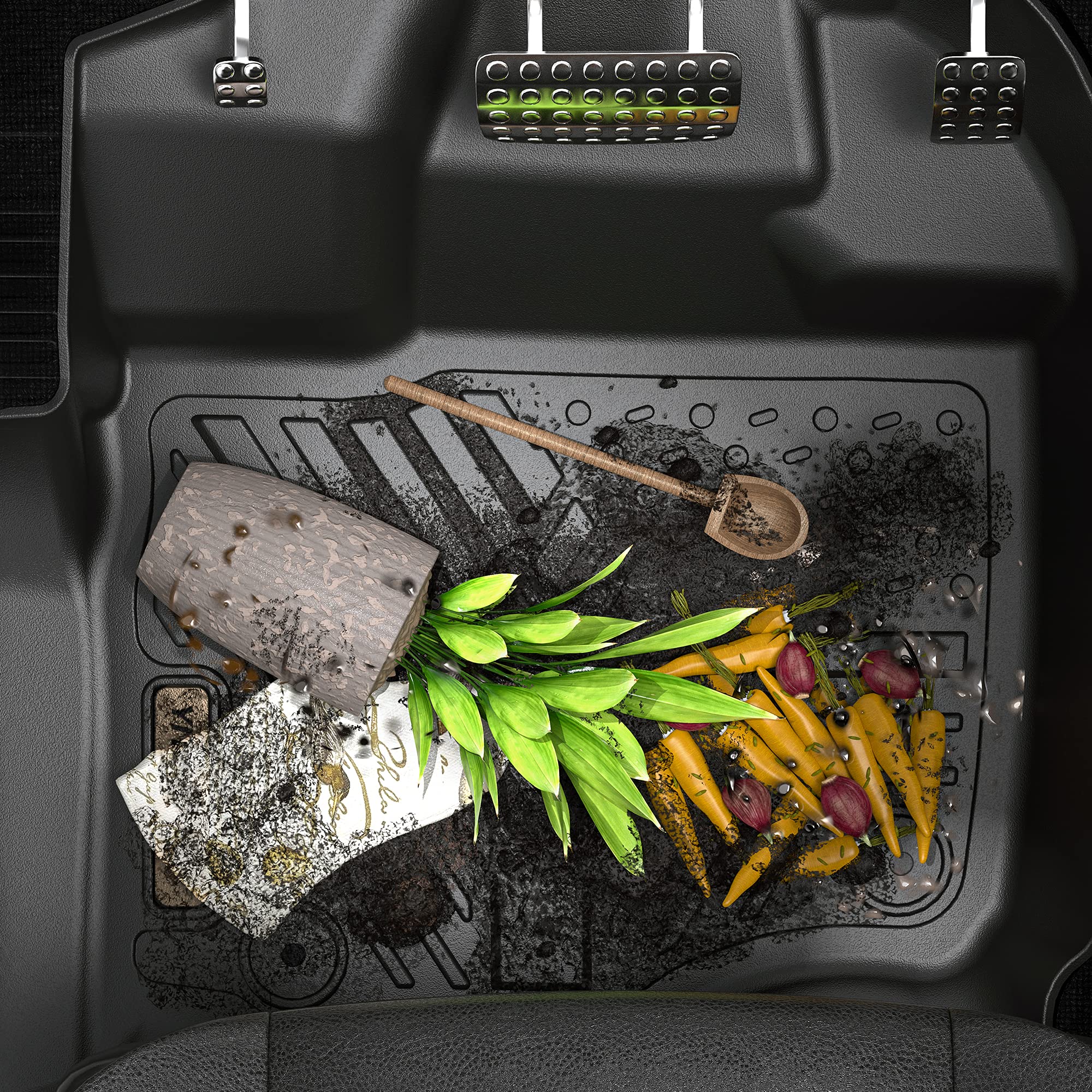 Yitamotor Floor Mats Compatible With 2015-2022 Chevy Colorado Crew Cab/Gmc Canyon Crew Cab, Custom Fit Floor Liners, 1St & 2Nd Row All Weather Protection, Black