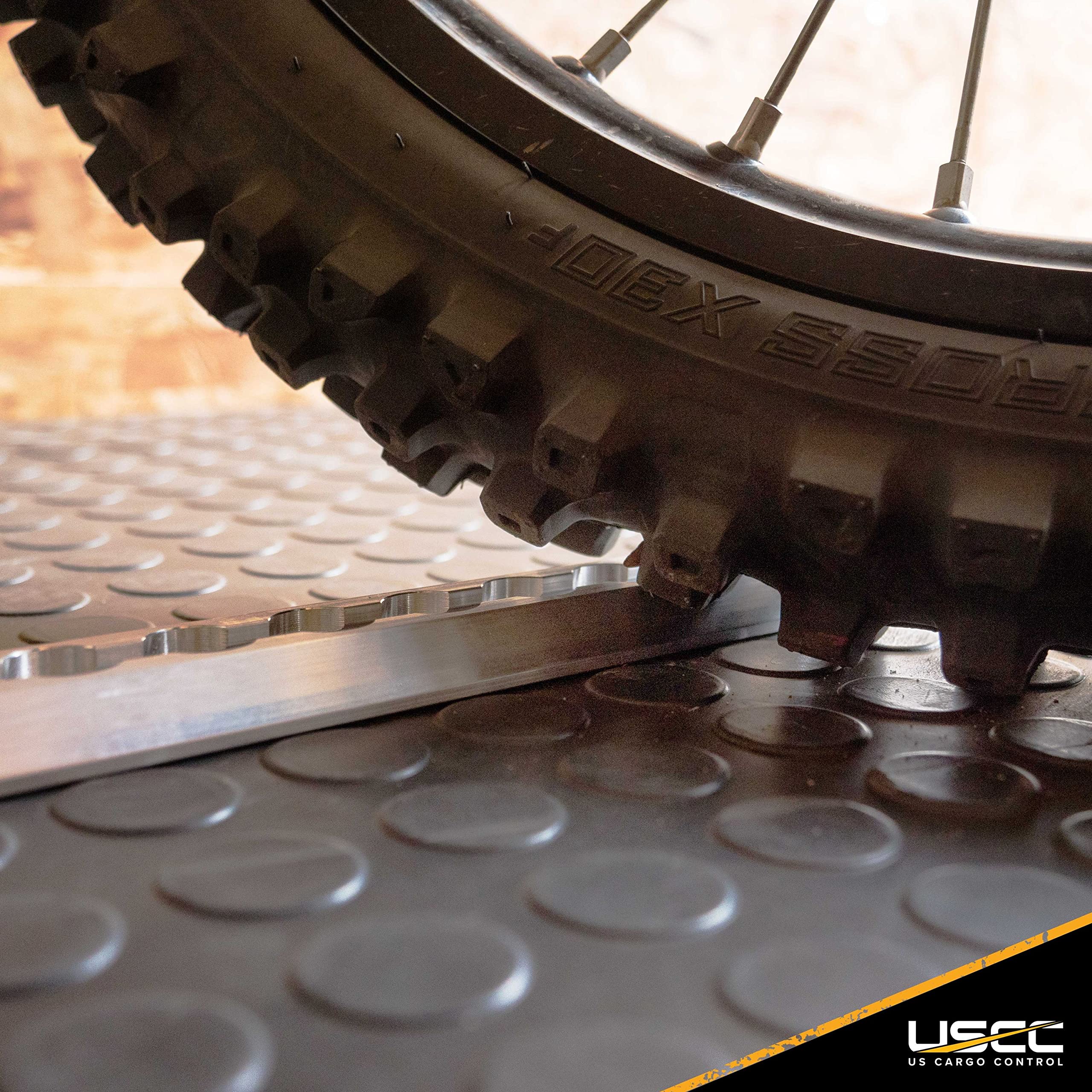 US Cargo Control 12 Inch Angled L Track, Sloped Edge Design, Easily Secure Motorcycles, ATVs, Dirt Bikes, Utility Tractors, and More, Use On Pickup Trucks, Vans, Or Enclosed Trailers