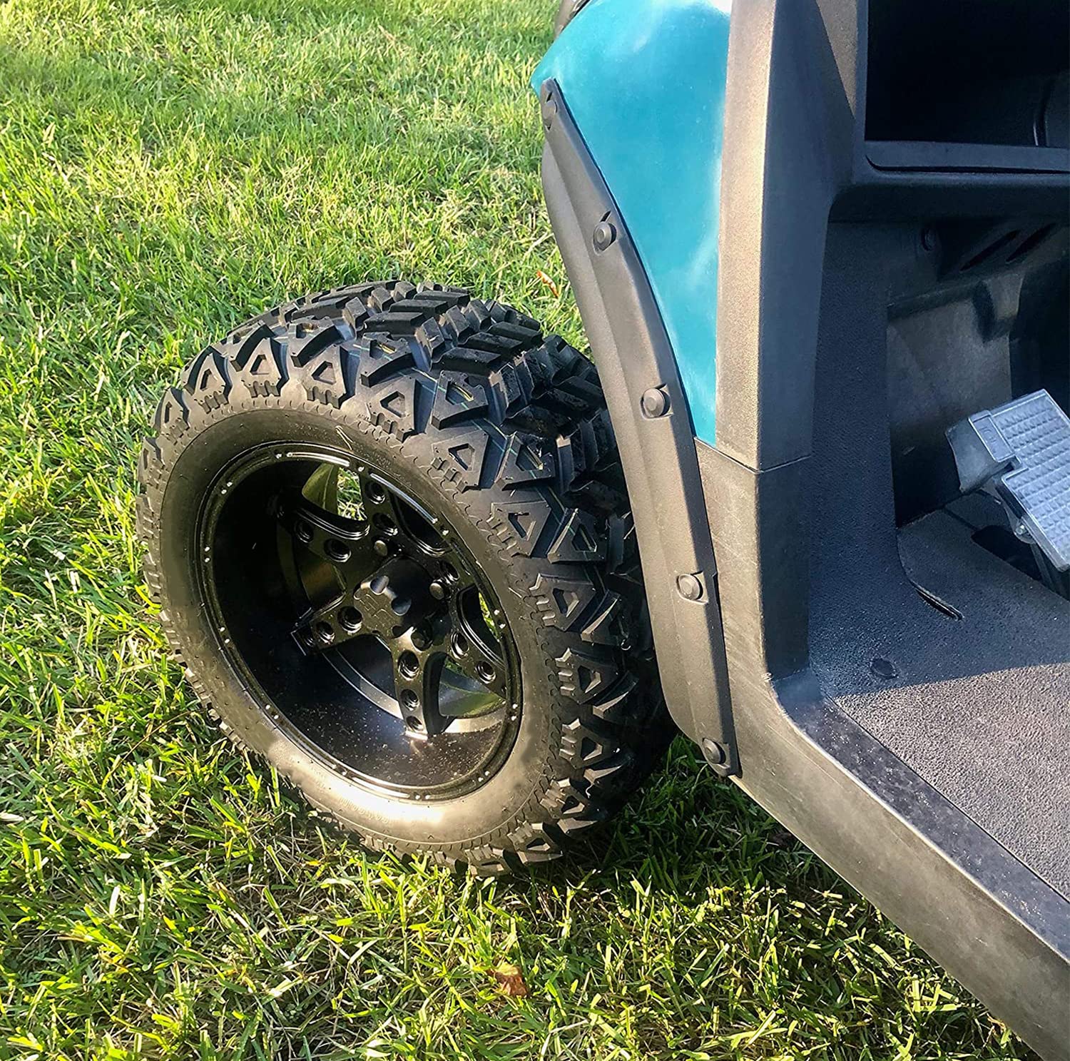 Ecotric Standard Fender Flares Compatible With Yamaha Driver G29 Golf Cart Accessories Front & Rear Set Of 4