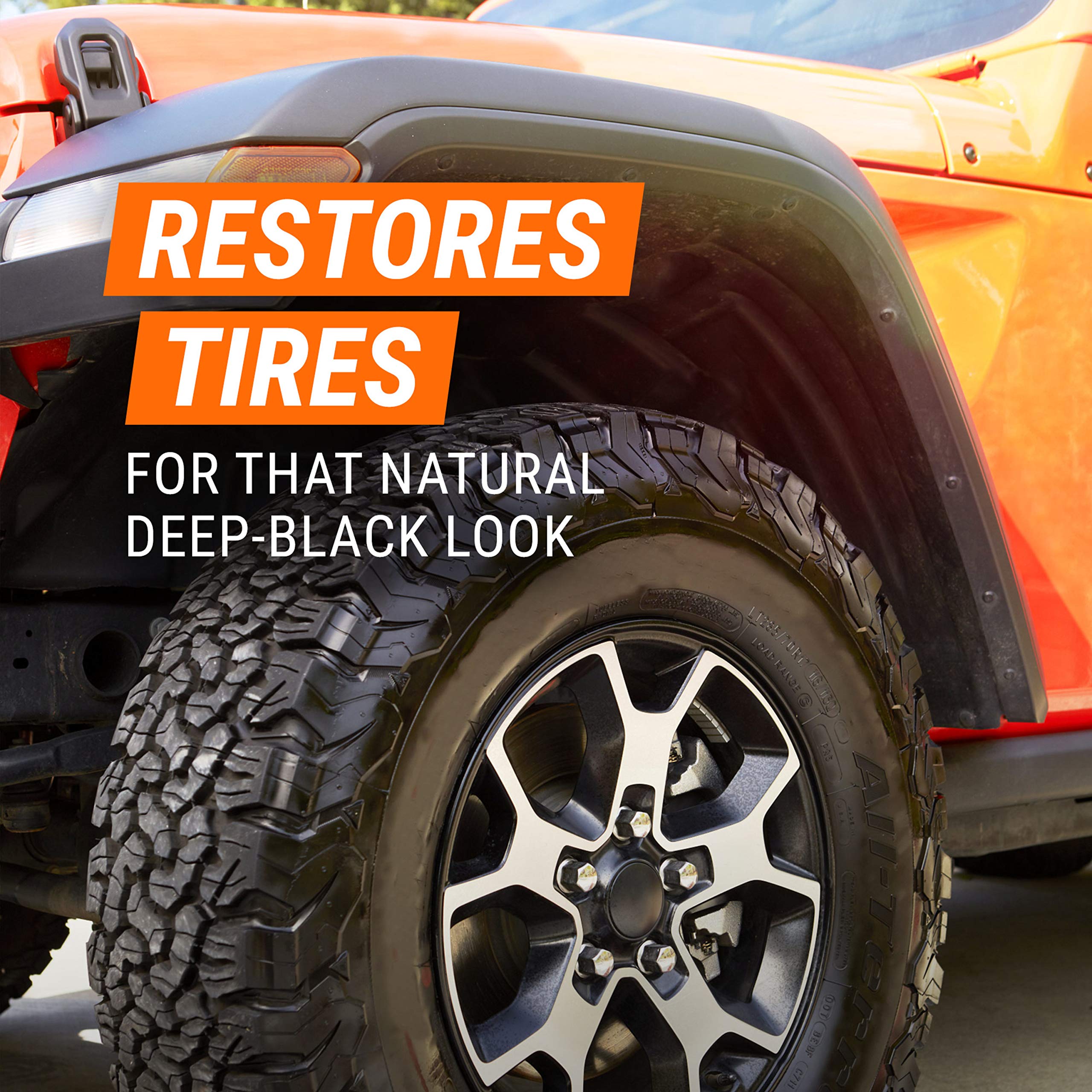 Armor All Extreme Car Tire Foam, Tire Cleaner Spray For Cars, Trucks, Motorcycles, 18 Oz Each