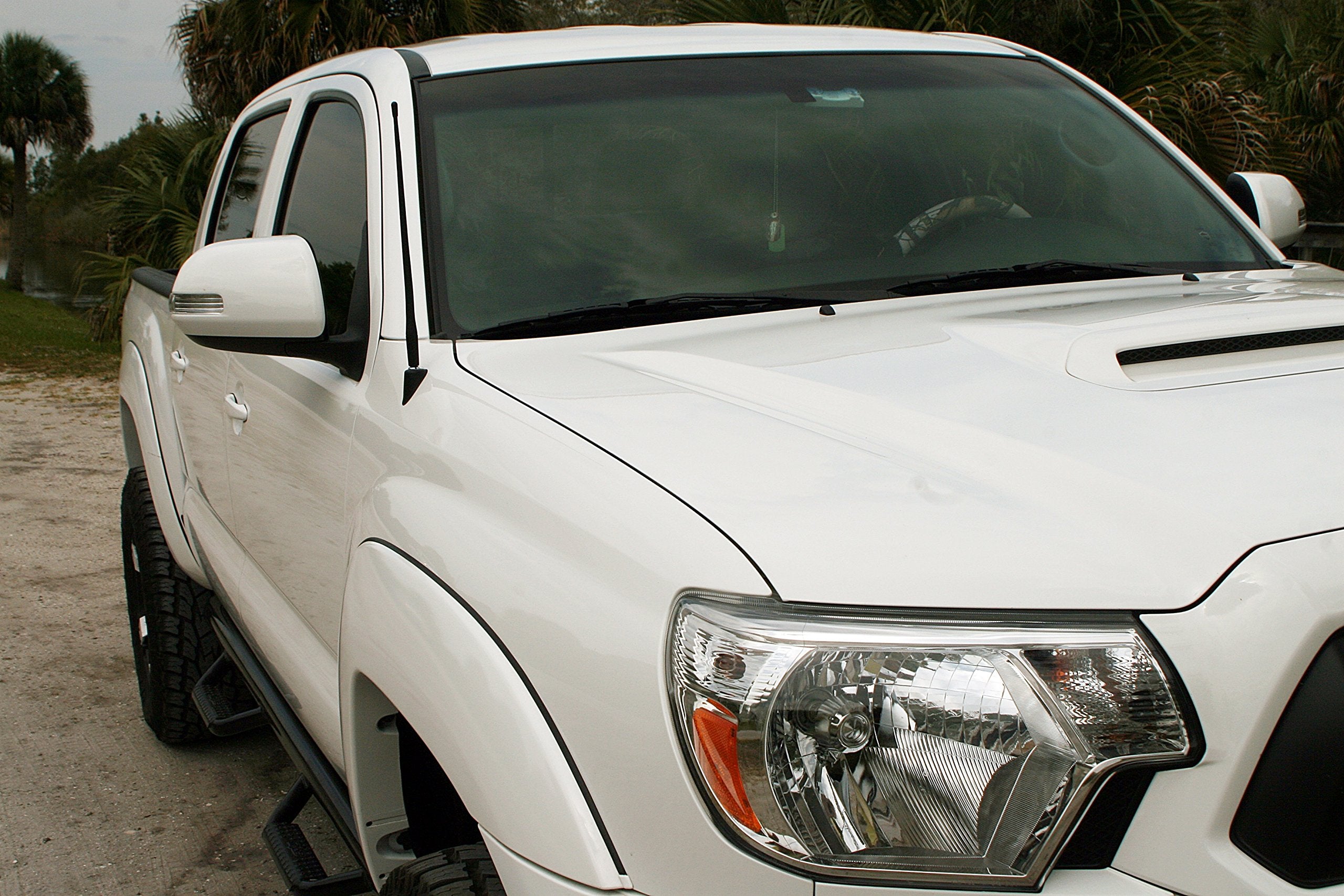 AntennaMastsRus - 13 Inch All-Terrain Flexible Rubber Antenna is Compatible with Jeep Wrangler TJ - YJ (1987-2006) - Spring Stee