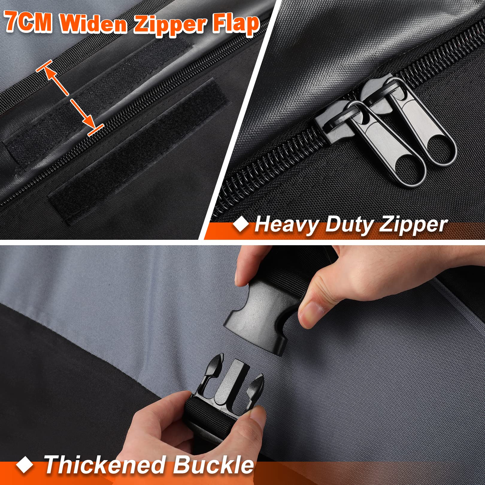 Car Rooftop Cargo Carrier Roof Bag, 20 Cubic Feet Waterproof Roof Top Cargo Carrier For All Cars With Without Luggage Rack, Vehi