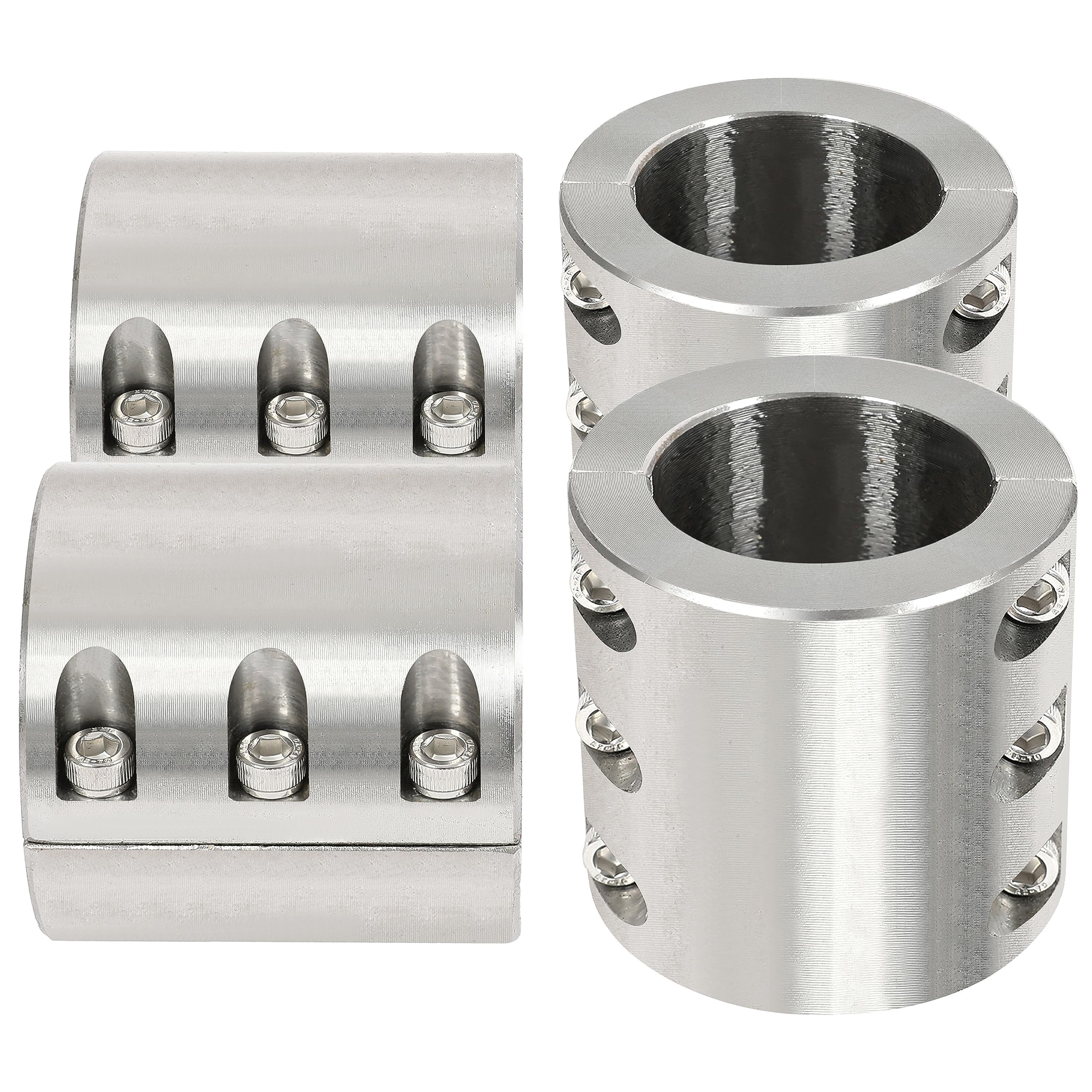 HECASA 2'' Split Collar Tube Clamps Compatible with UTV Roll Bar Connector Weldable Tube Clamps Mounts 4 Pcs