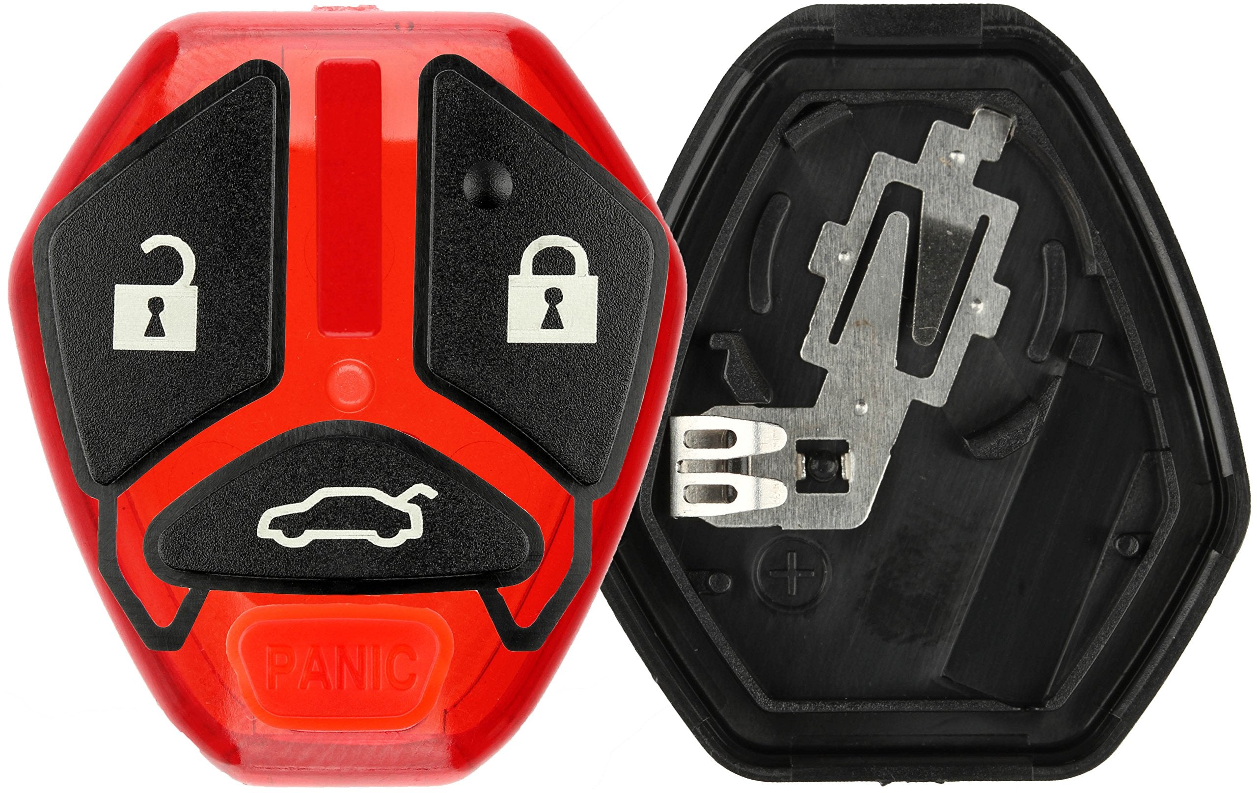 Keylessoption Keyless Entry Remote Uncut Blank Car Key Blade Fob Case Shell Button Pad Outer Cover Repair For 2007-2012 Mitsubis