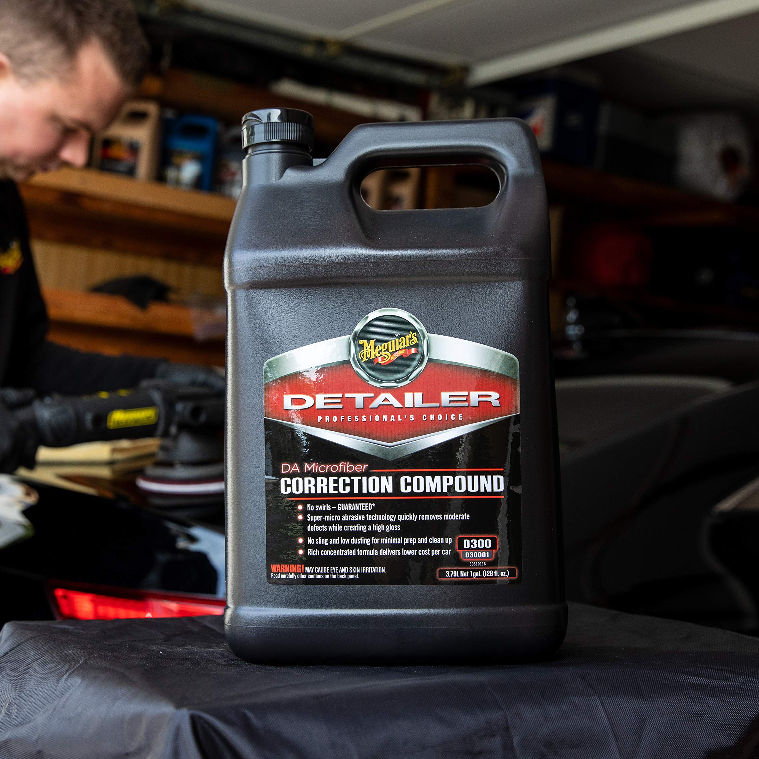 Meguiar'S D31 Da (Dual Action) Microfiber Correction Compound - Auto Compound Removes Surface Defects - 1 Gallon Container