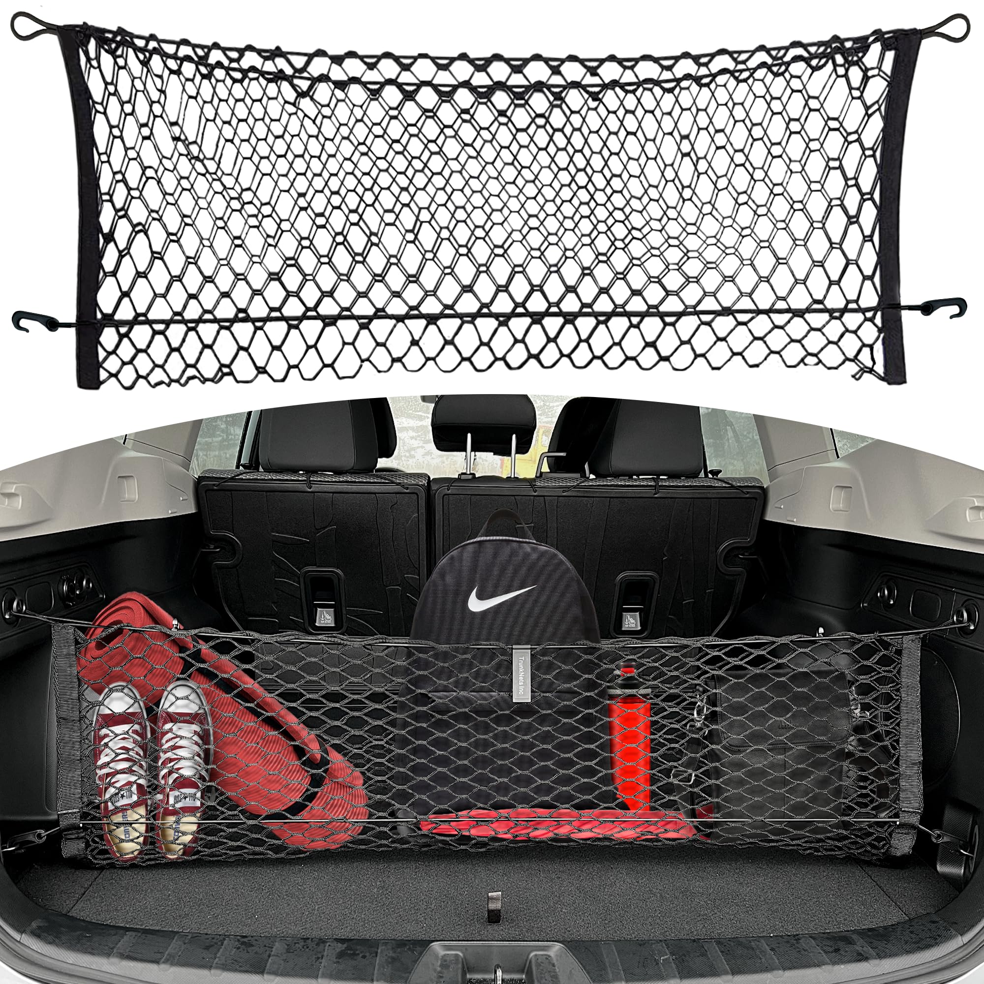 Envelope Style Automotive Elastic Trunk Mesh Cargo Net for Subaru Forester (SK) 2019-2025 - Premium Trunk Organizer and Storage 