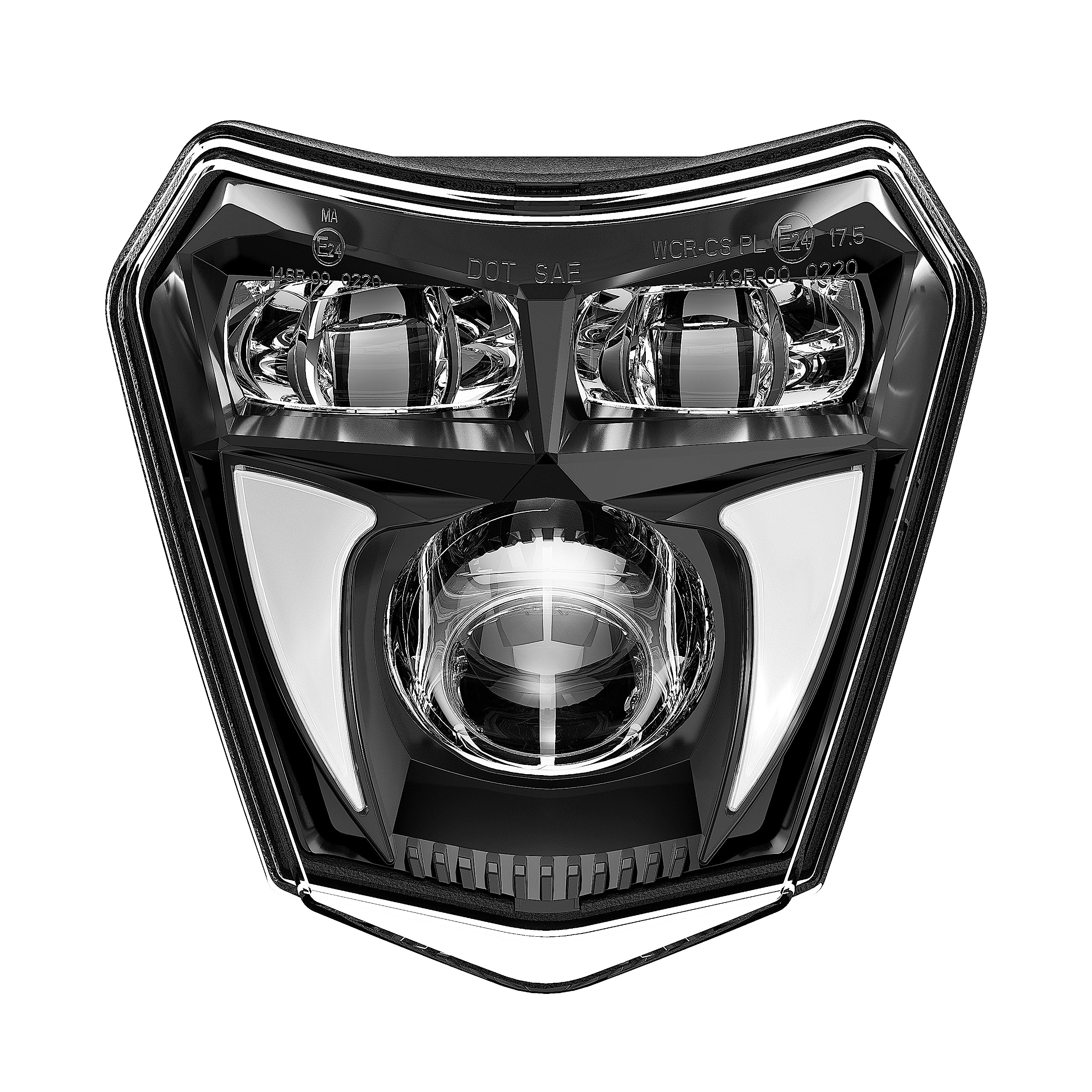 LX-LIGHT 65W LED Headlight Hi/Lo Beam DRL Compatible with Dirt Bikes Off Road XC SX SX-F SXF EXC EXC-F Dirt Pit Bike ATV