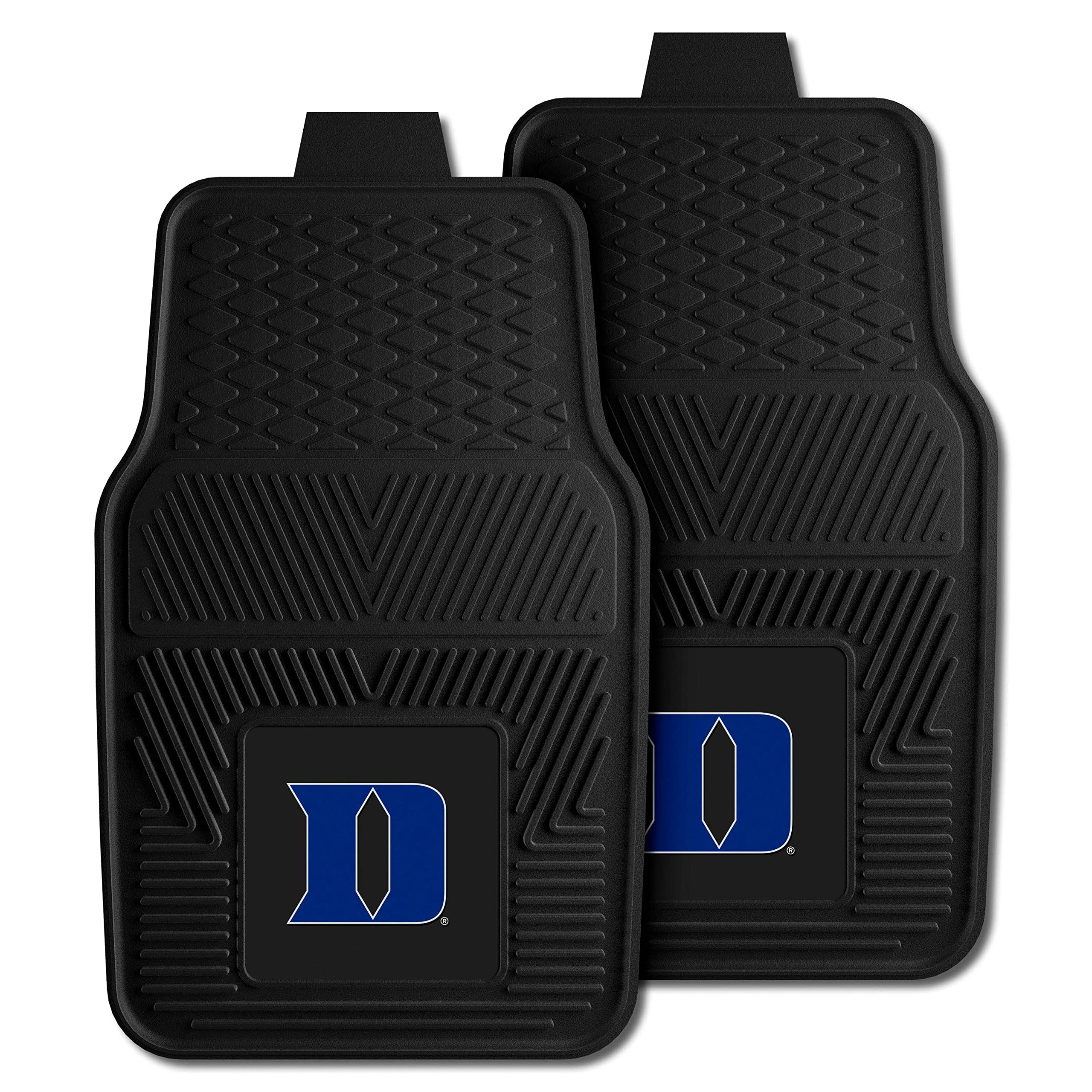 Fanmats Duke University Blue Devils Set of 4 Car Mats for Cars, SUV, Pickups - All Weather Protection, Deep Reservoir Design, Un