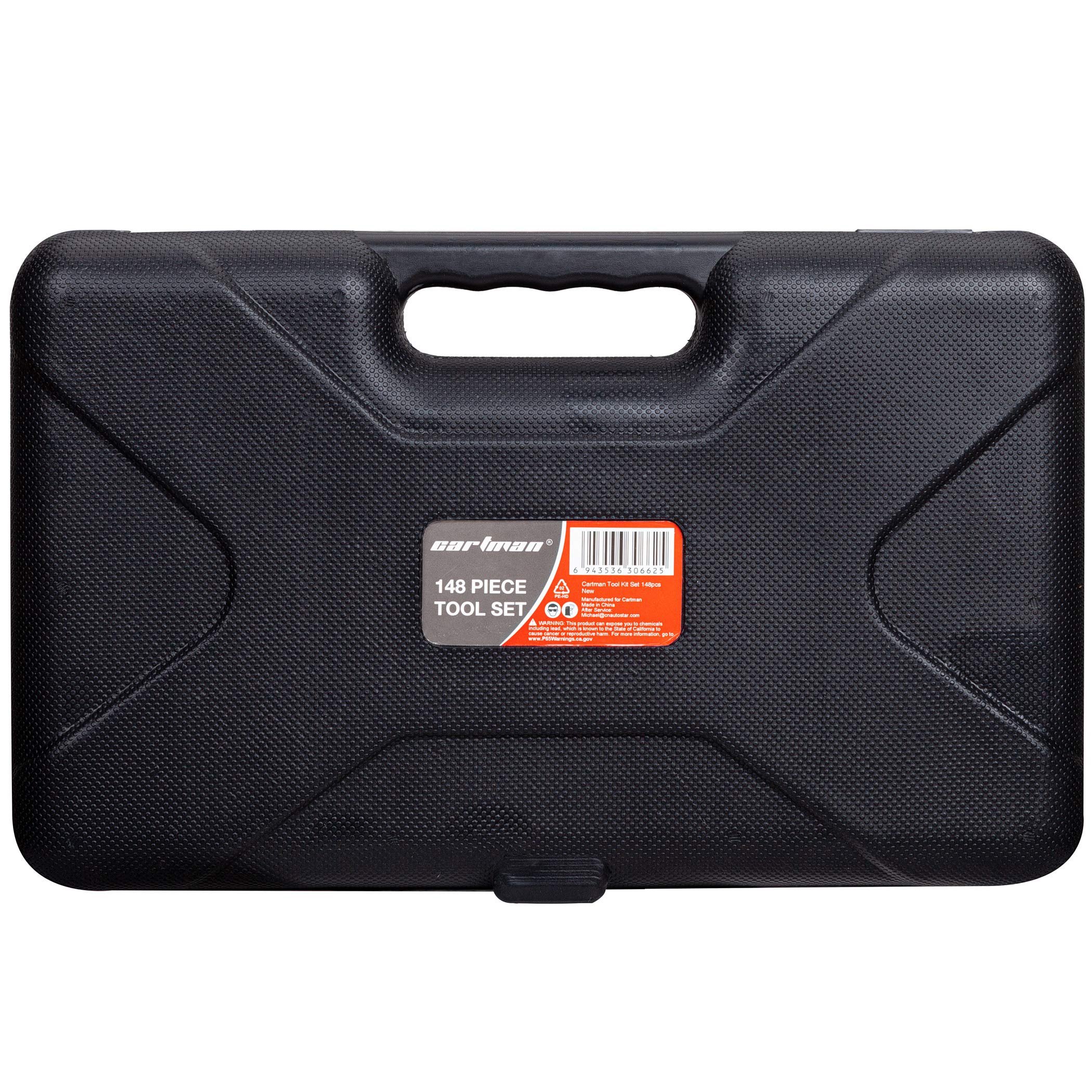 Cartman 148 Piece Automotive And Household Tool Set Perfect For Car Enthusiasts And Diy Home Repairs