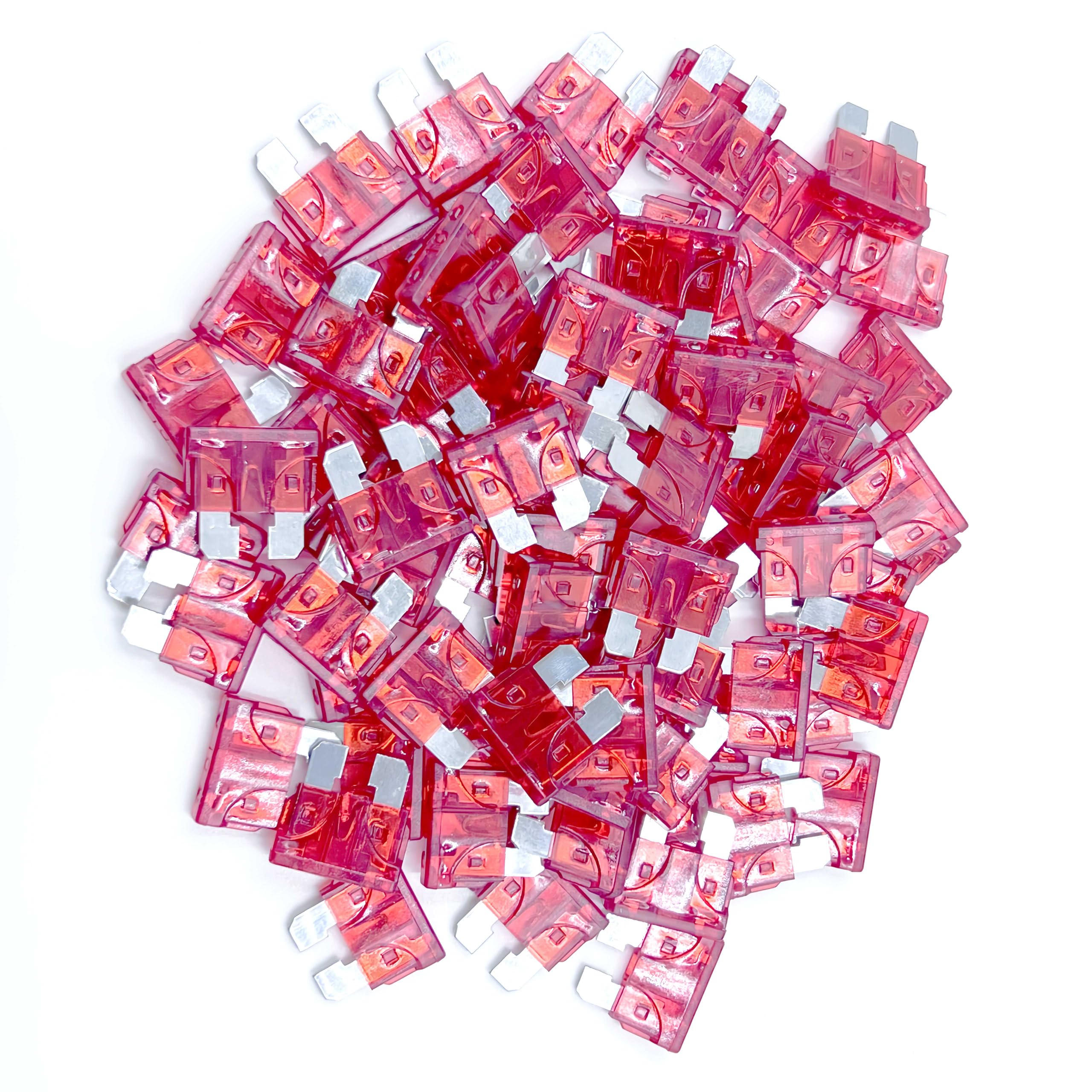 Xjlsgxusg 80Pcs 10Amp Standard Car Fuses, Blade Fuse Assortment Kit For Car, Marine, Truck, Rv Fuse Replacement