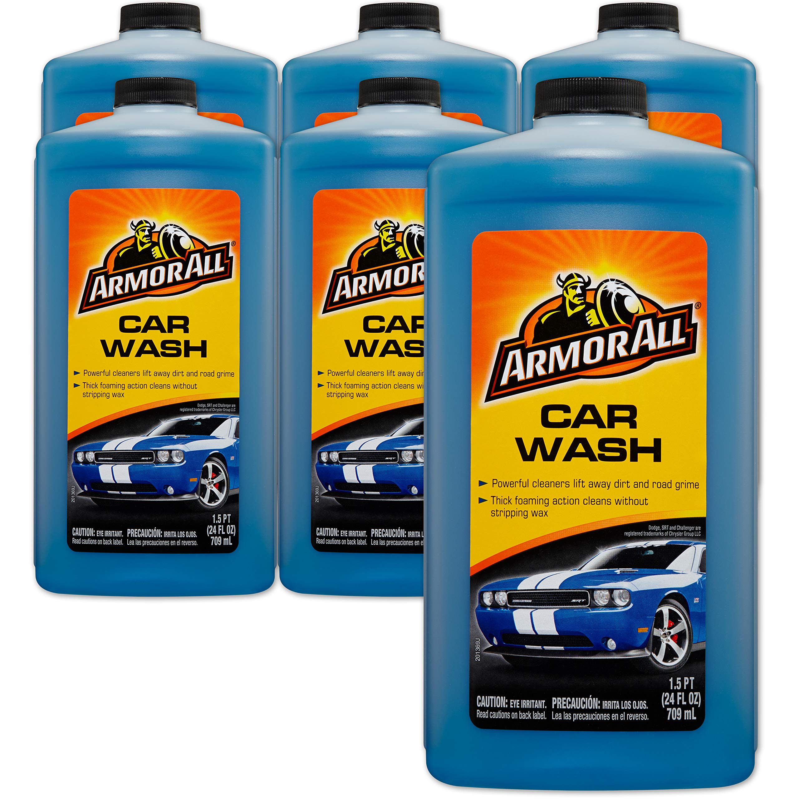 Armor All Car Wash Soap by Armor All, Foaming Car Wash Supplies, 24 Fl Oz Each, 6 Pack