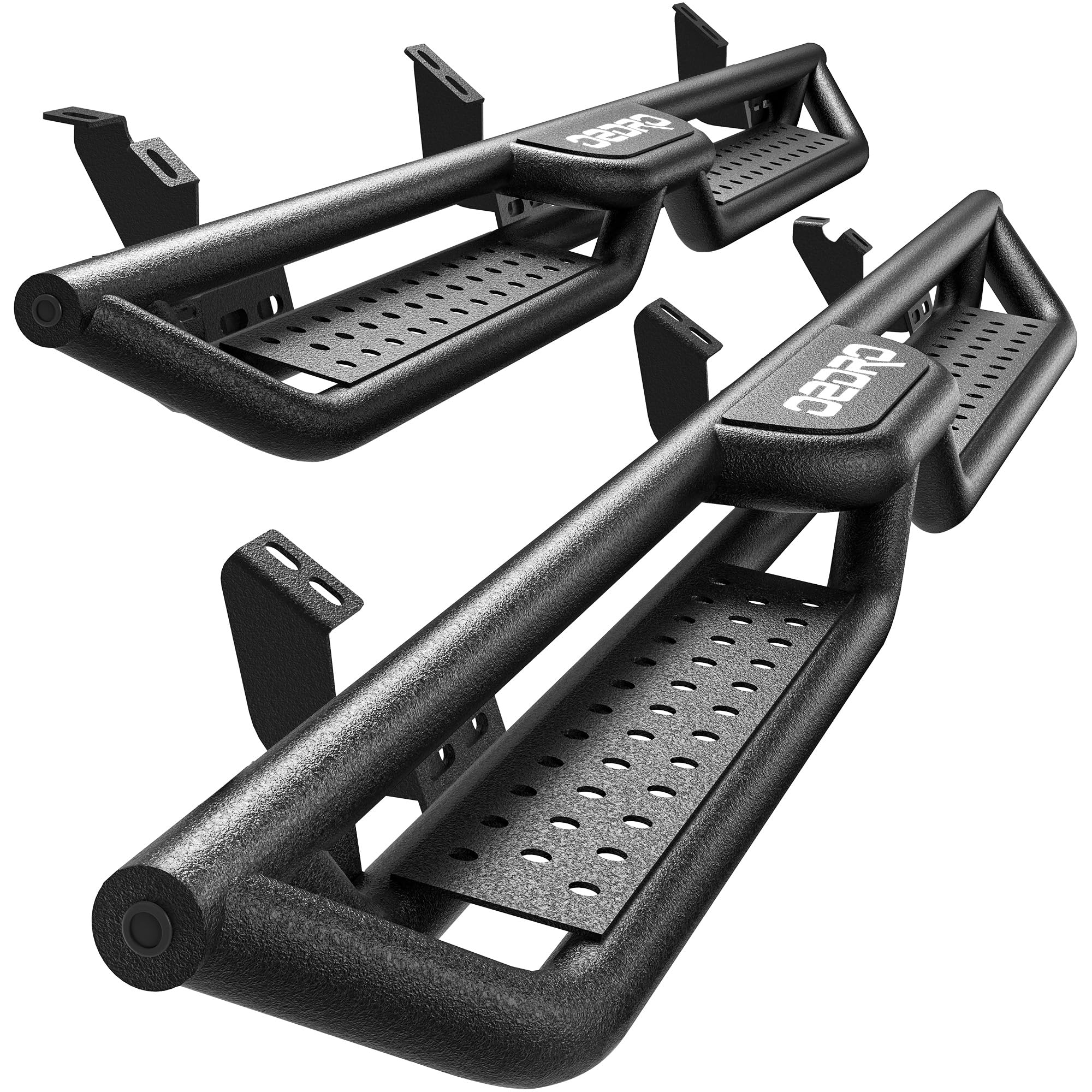 OEDRO Wheel to Wheel Running Boards Compatible with Toyota Tacoma Double/Crew Cab 2024 2025-6 Inch Bed Access Side Steps with Tw