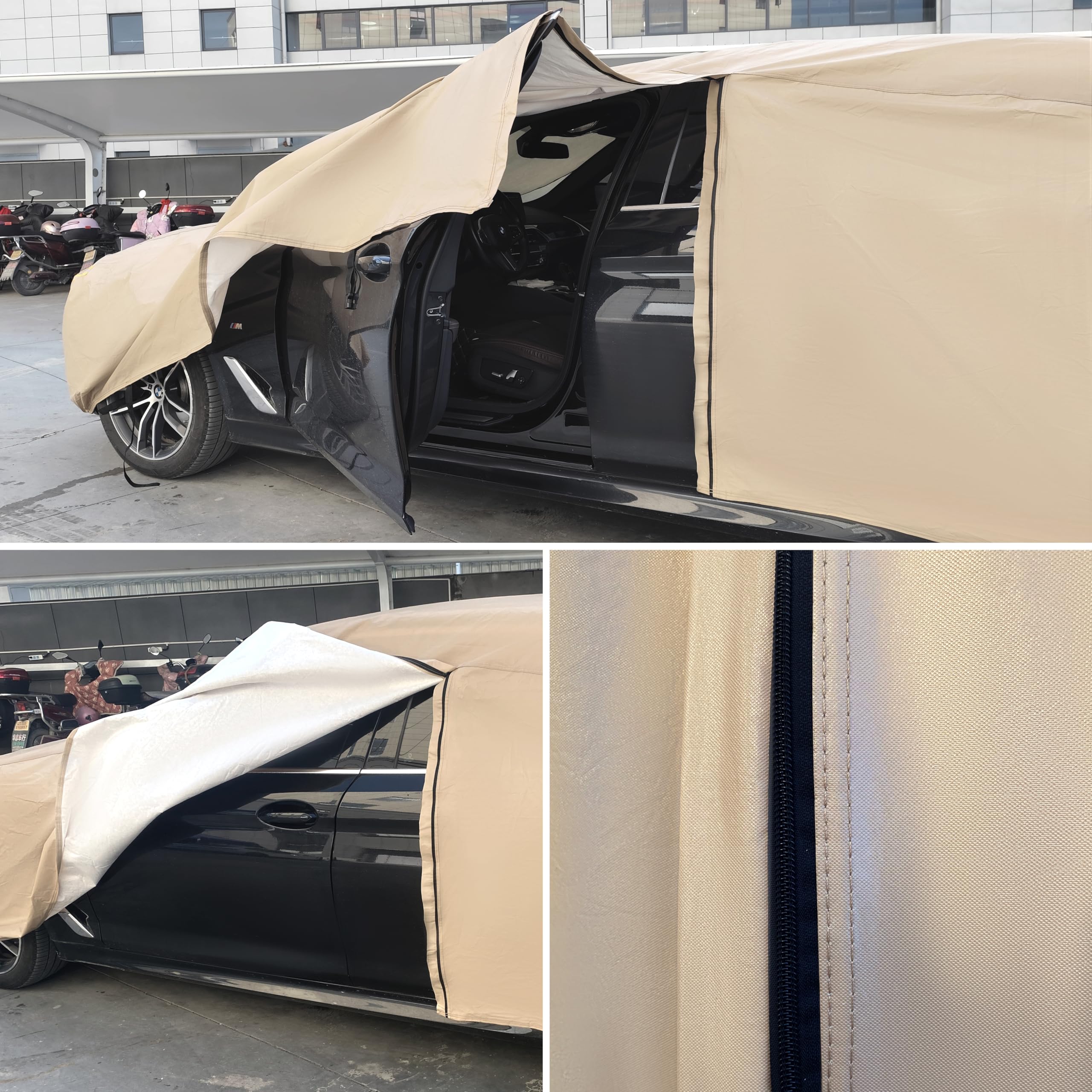 Jurmon Heavy Duty Outdoor Car Cover Custom Fit For Jeep Grand Cherokee,Windproof All Weather Waterproof Sun Rain Uv Dust Snow Pr