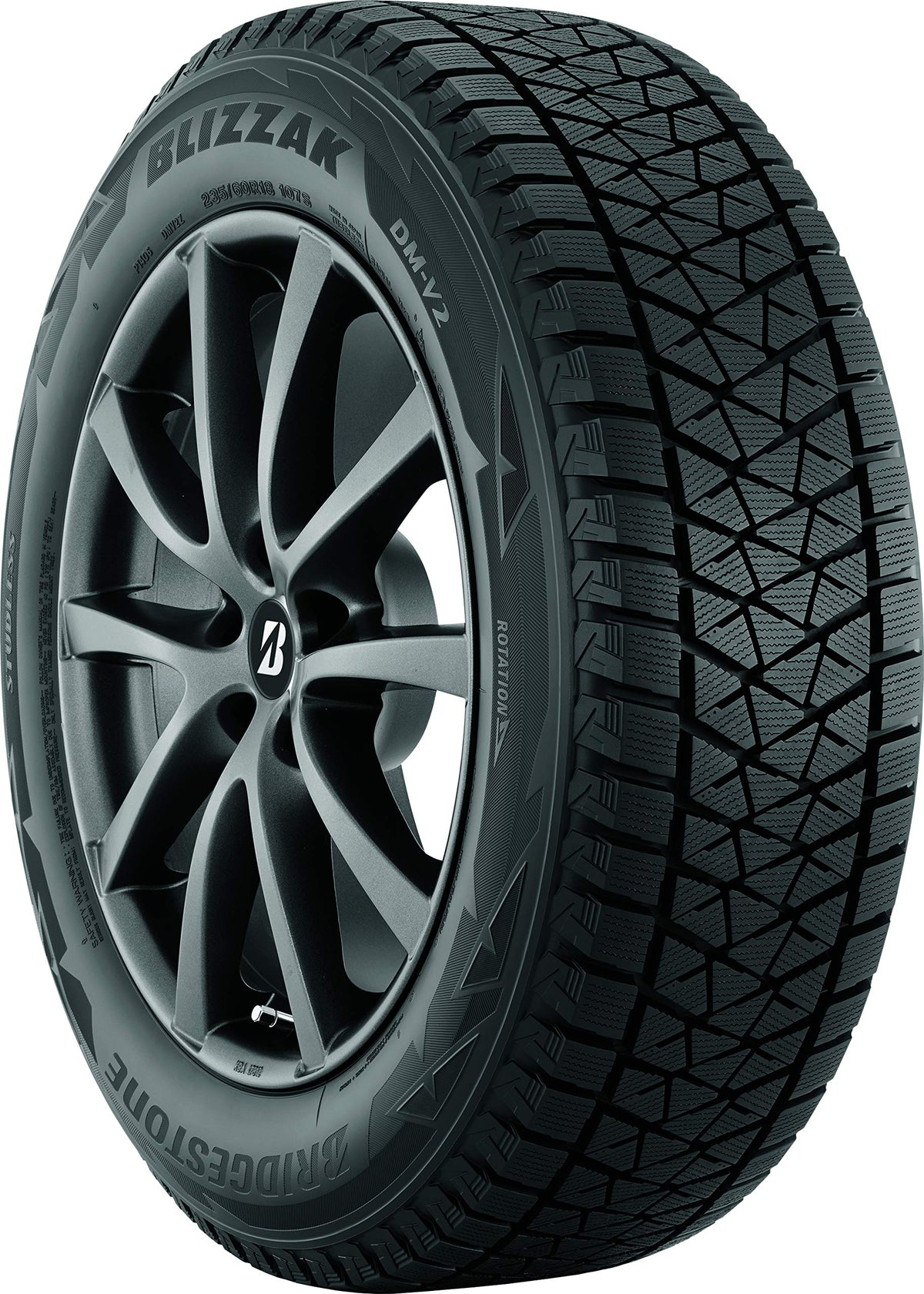 Bridgestone Blizzak Dm-V2 Winter/Snow Suv Tire 235/65R17 108 S Extra Load