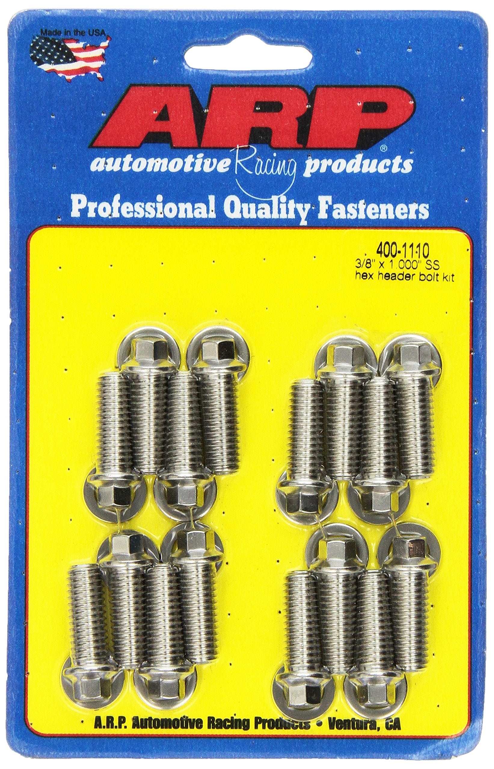 Arp 4001110 Stainless 300 Hex Header Bolt Kit - Pack Of 16