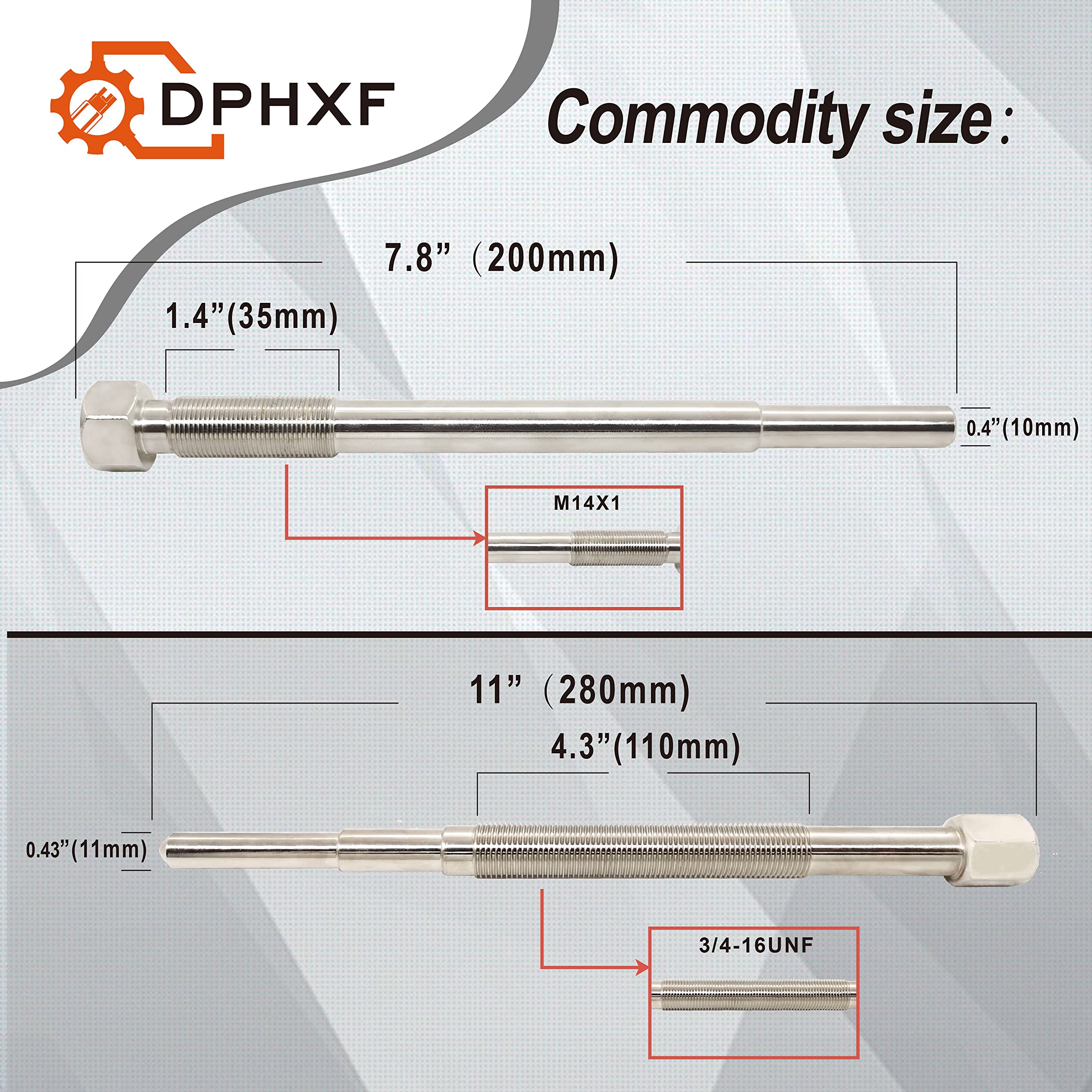 Dphxf Hardened Primary & Secondary Clutch Puller Tool Kit. Contains 12 Different Models And Sizes Of Clutch Puller Tools. Suitable For Golf Carts, Kawasaki, Arctic Cat,Can-Am, Polaris Motorcycle