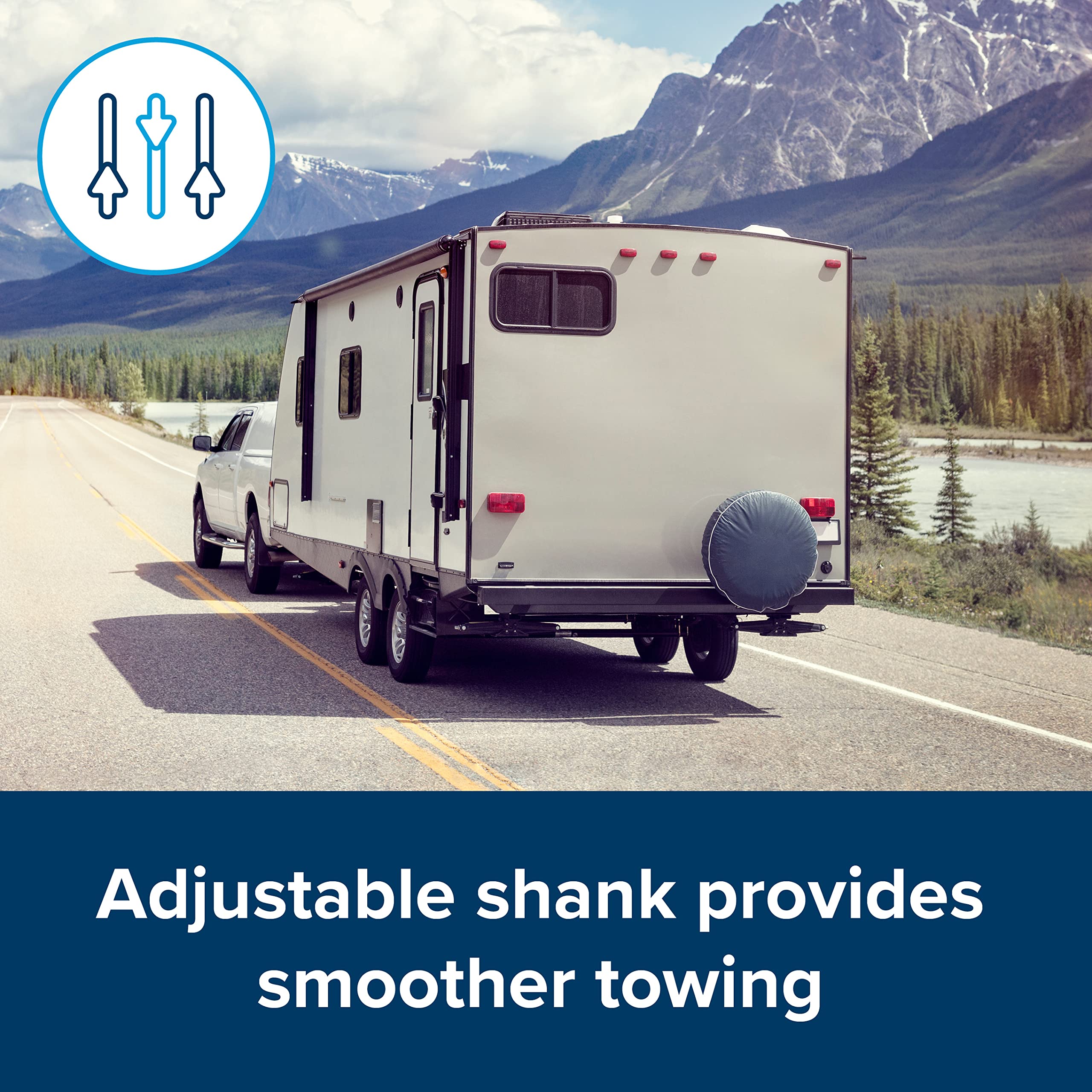 Camco 48058 - RV Trailer Camper Towing Ready to Tow Kit 1000 Lbs Sway Control Hitch 48058