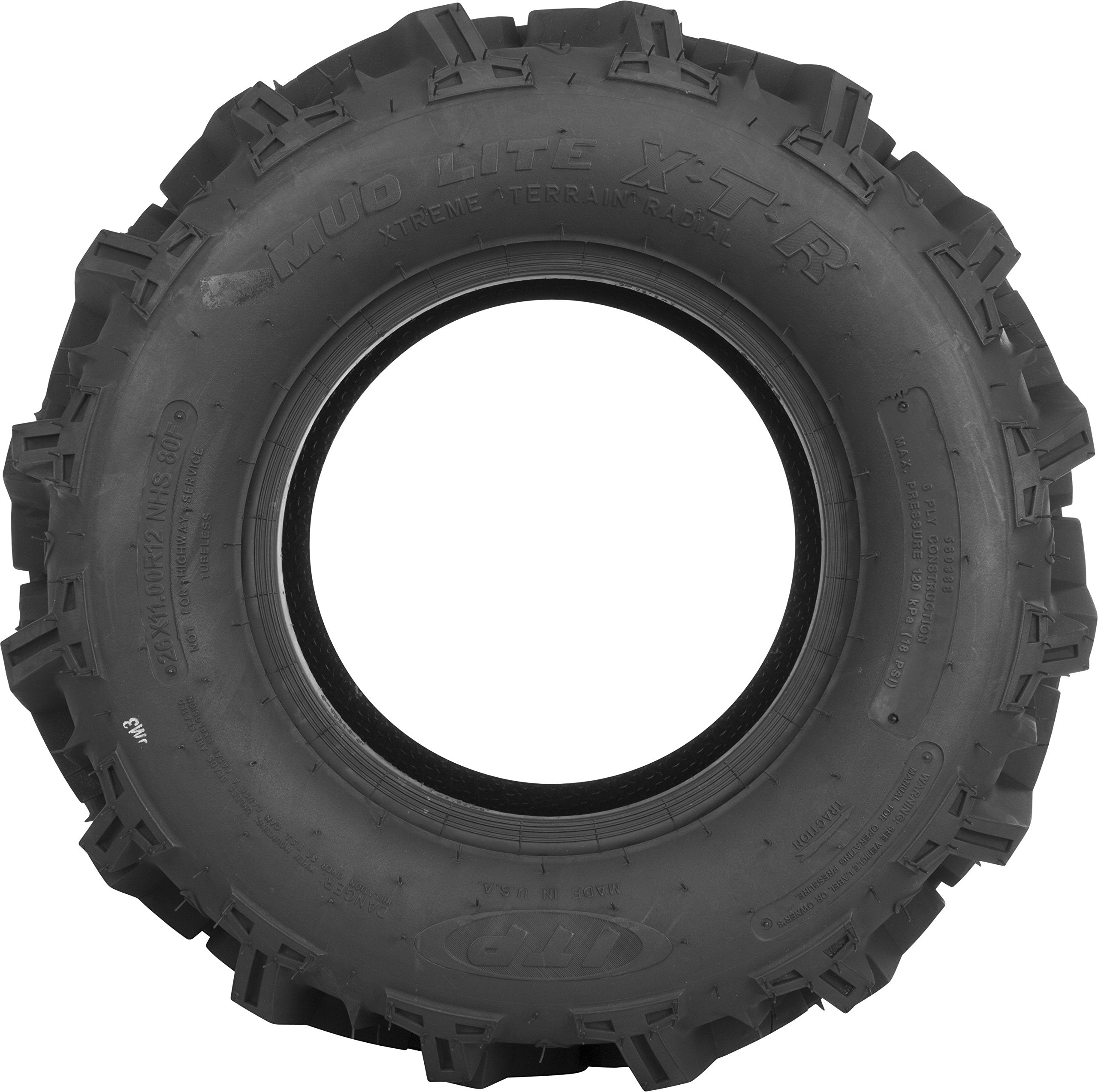 Carlisle Mud Lite Xtr All-Terrain Atv Radial Tire - 27X11.00R12Nhs/6, Black