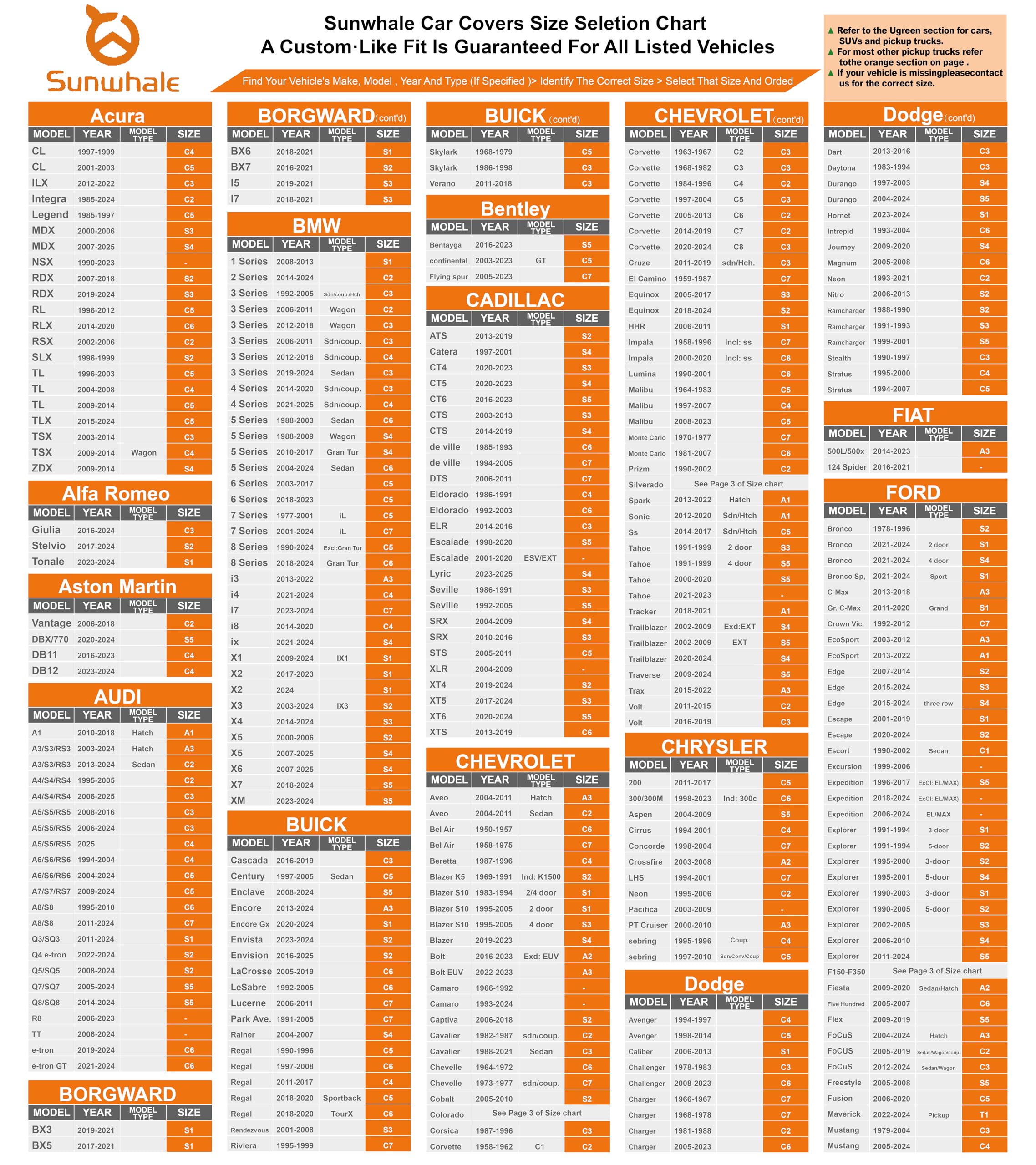 Sunwhale Truck Cover Waterproof All Weather Heavy Duty Outdoor PickupTarp Cover Snowproof Dust Rain Sun UV Protection - Universa