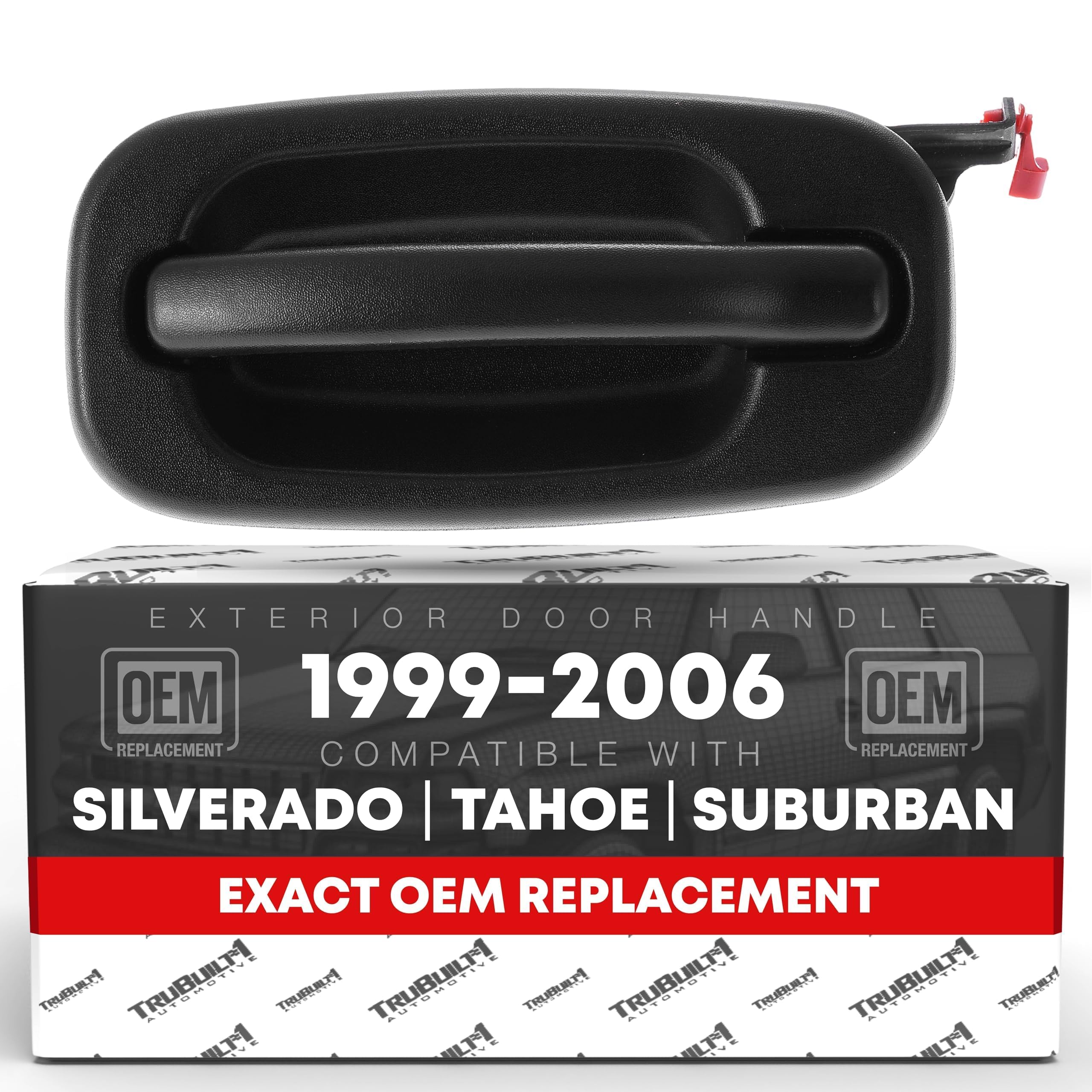 Exterior Rear Driver Door Handle - Compatible With 1999-2006 Chevrolet Silverado, 02-06 Avalanche, Tahoe, Suburban; 99-06 Gmc Si