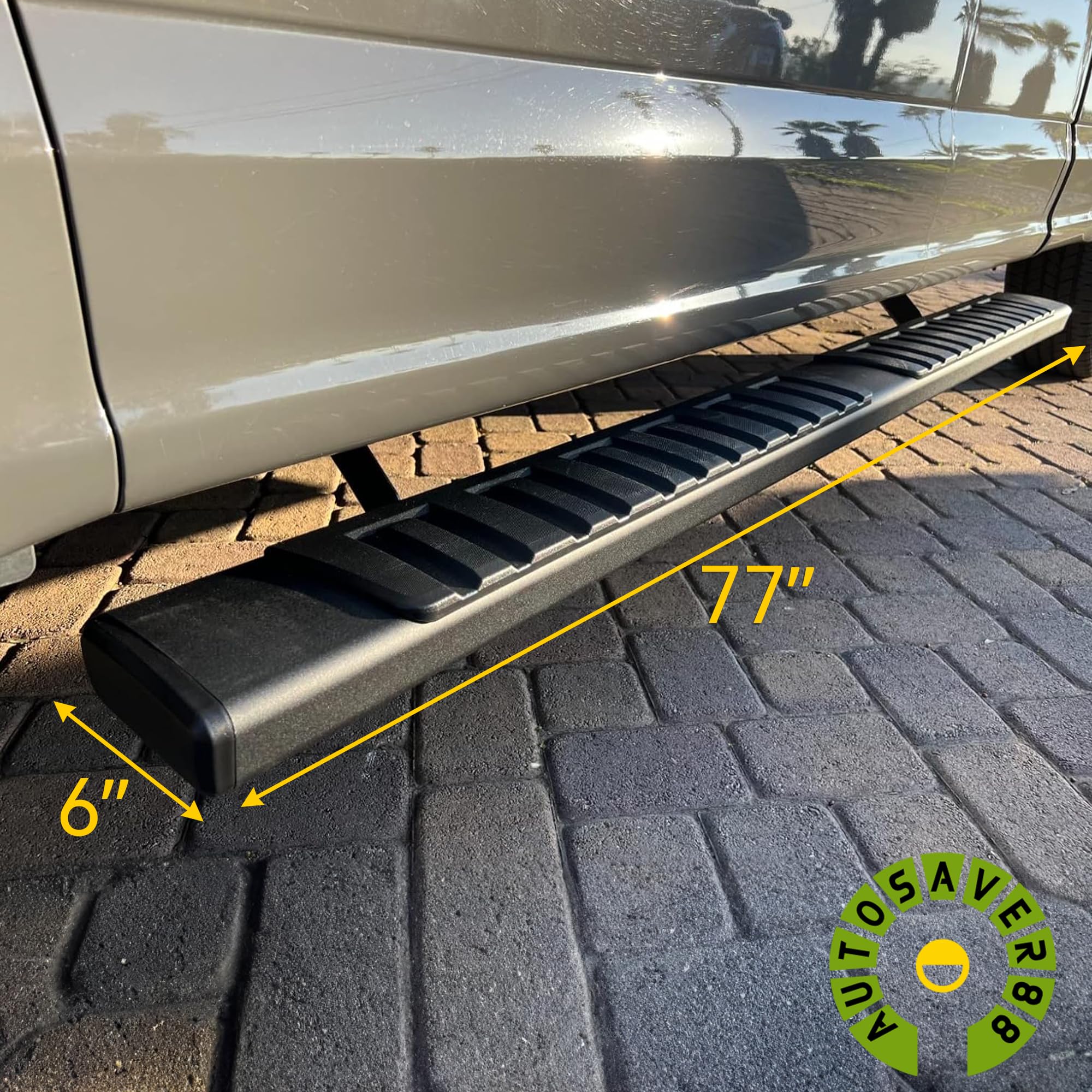 Autosaver88 Running Boards Compatible With 2015-2025 Ford F-150 Supercab, 2017-2024 Ford F250 F350 F450 F550 Supercab 6 Inches A