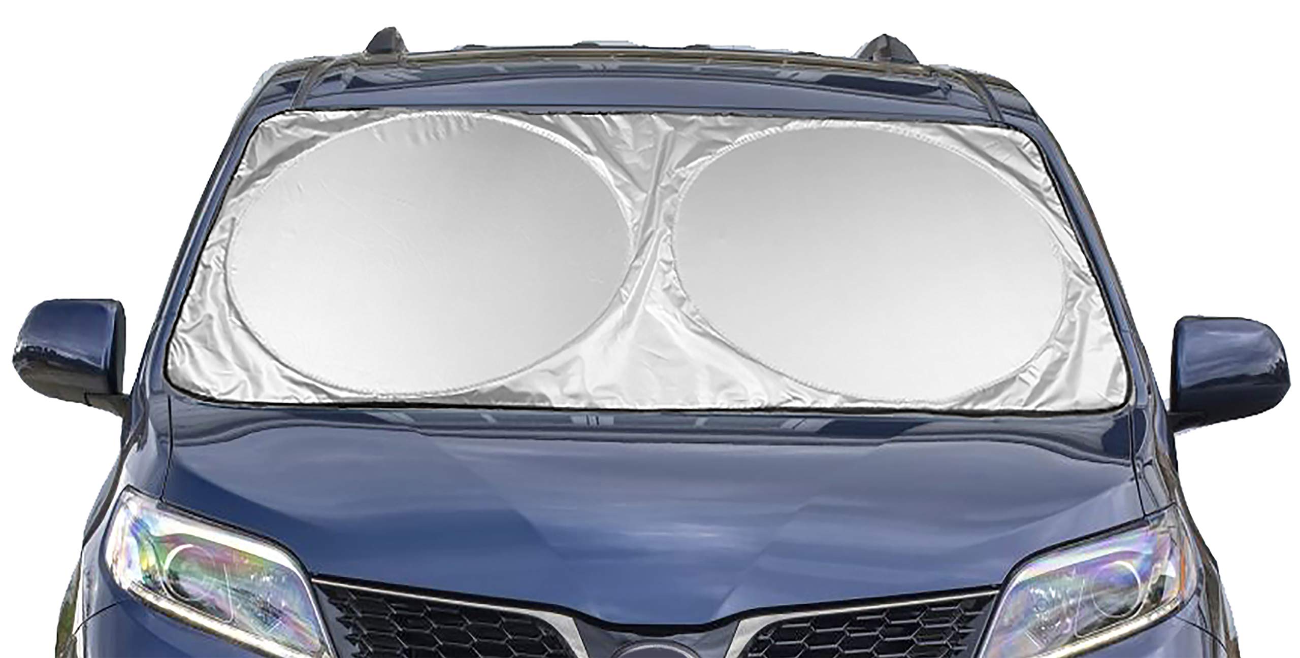 Extra Jumbo Car Windshield Sunshade (70.9 X 39.4), Fits Extra Large Windshields In Minivans, Cars, Trucks