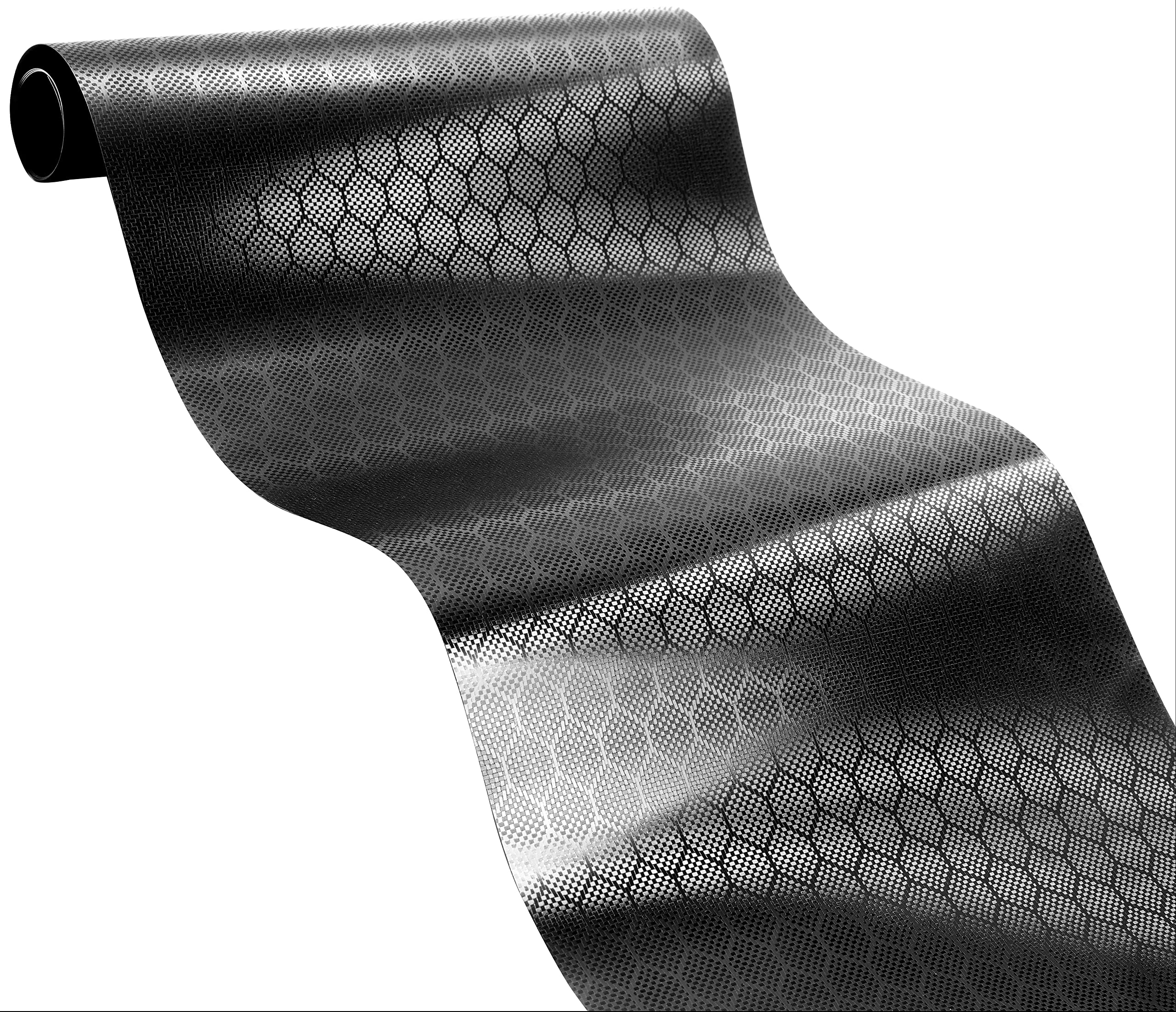 V2 Hex Carbon Black Vinyl Car Wrap (50Ft X 5Ft)