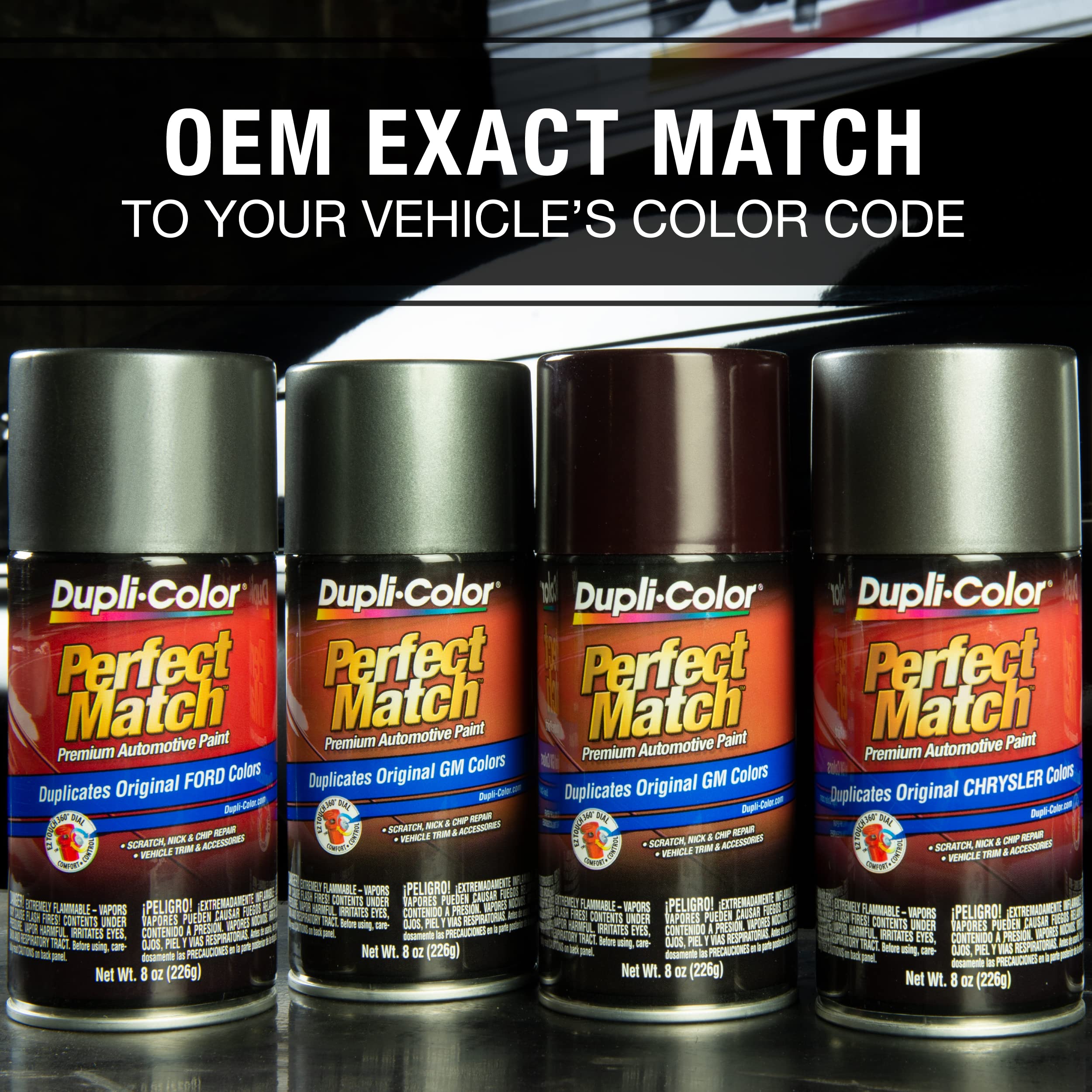 Dupli-Color Ebgm05307 Perfect Match Automotive Spray Paint  General Motors Light Tarnished Silver Metallic, 67 Wa994L  8 Oz. Aer