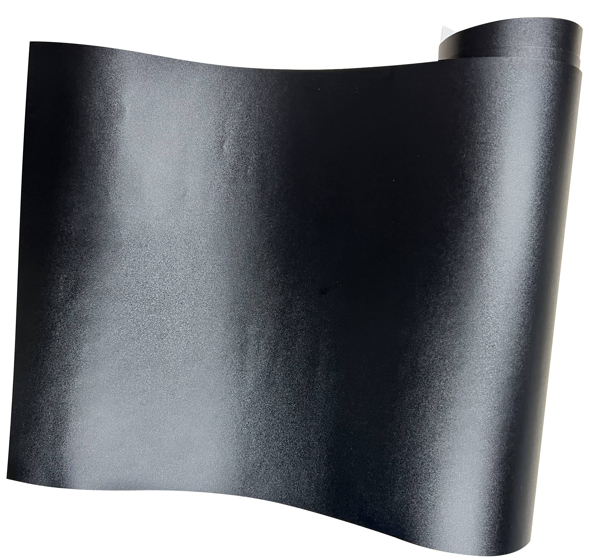 Lzlrun Frosted Matte Black Vinyl Wrap Roll Air Release Sticker Sheet Film Diy Decal Car Auto Vehicle Morotcycle Self Adhesive - 1Ft X 3.5Ft
