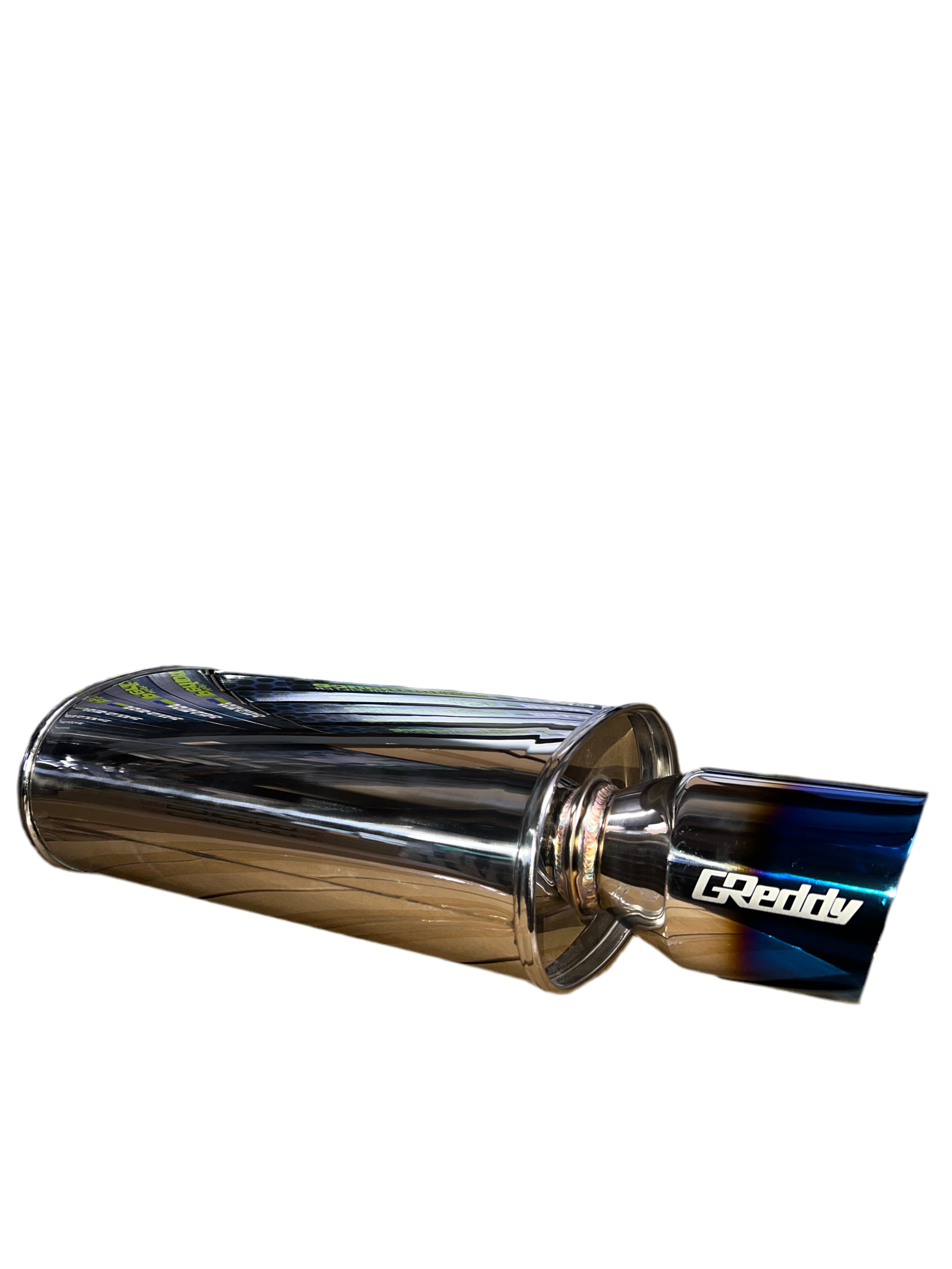 Greddy Style Weld-On Muffler – 3.5" Outlet / 2.5" Inlet