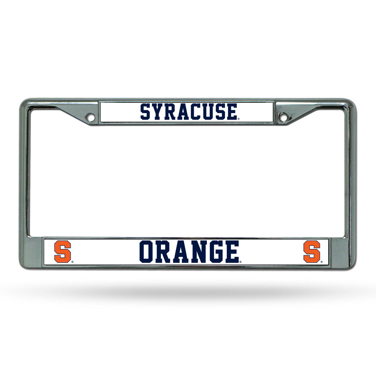 Rico Syracuse Orange (Orangemen) Chrome License Plate Frames - Set Of 2