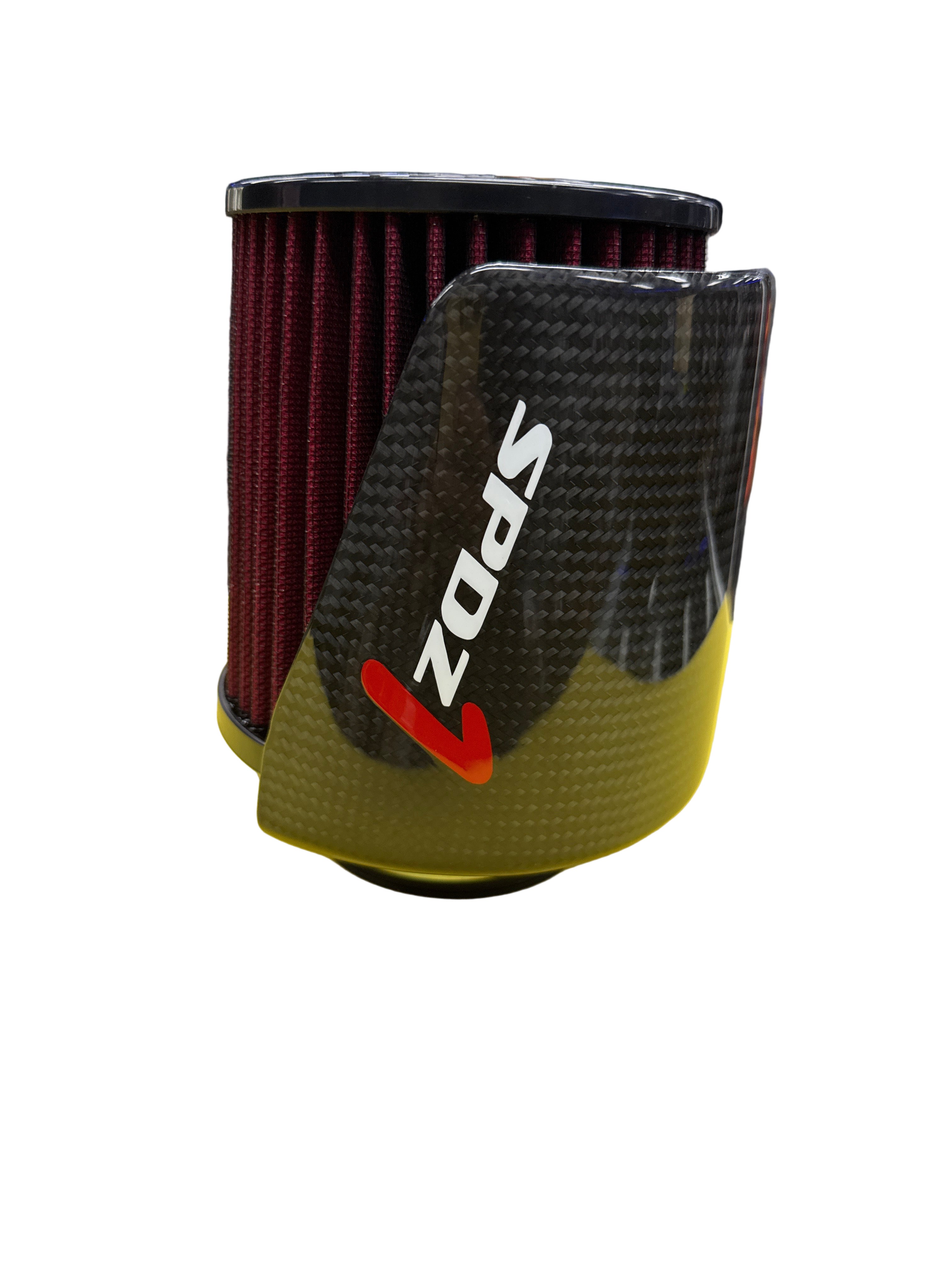 SPDZ1 Carbon Cover High Velocity 3" Inlet Intake Filter