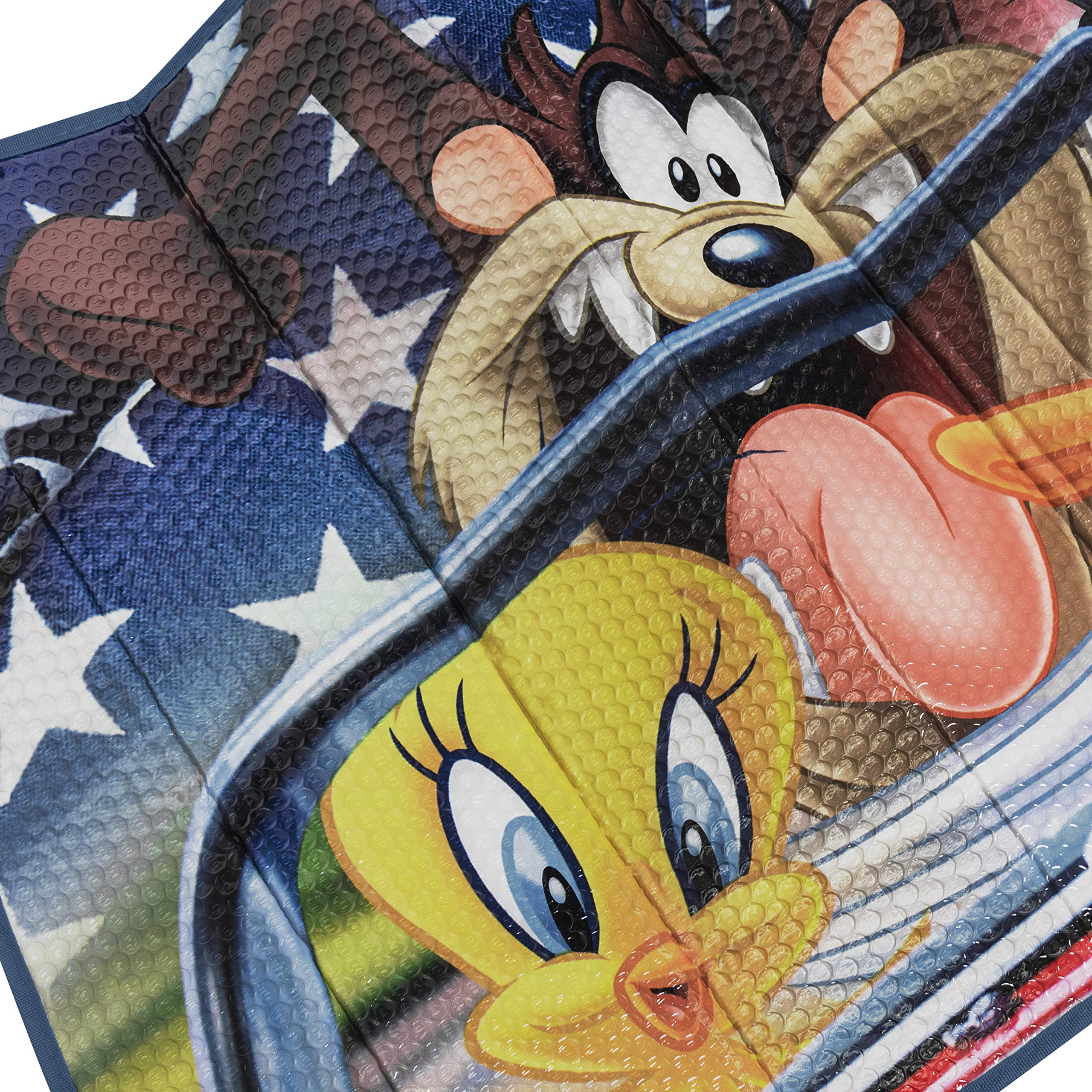 Bdk Looney Tunes Road Trip Windshield Sun Shade - 58 X 27 In, Double Bubble Design, Uv Blocker - Keeps Your Vehicle Cool, Accord