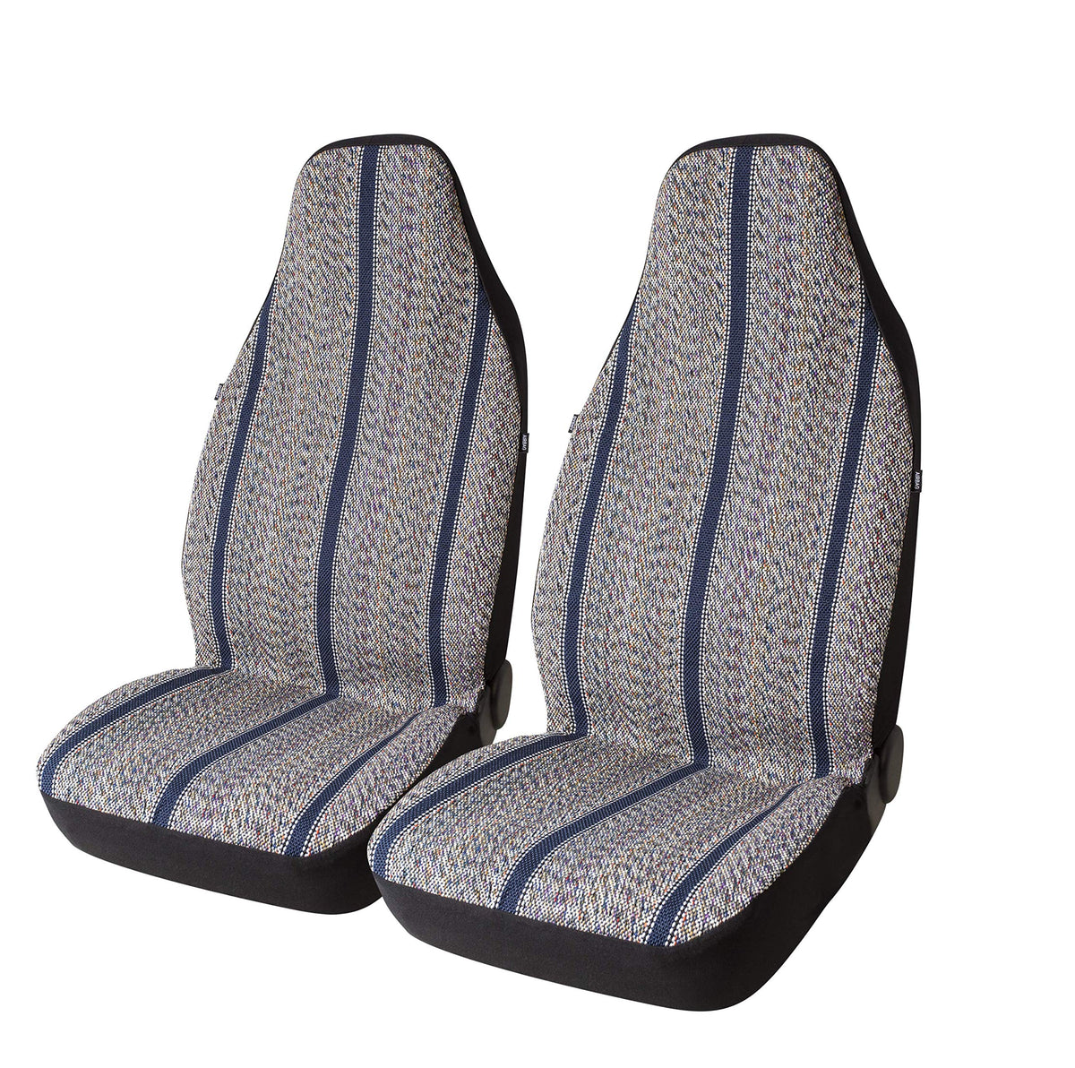West Coast Auto Baja Blanket Bucket Seat Cover for Car, Truck, Van, SUV - Airbag Compatible (2PCS Blue)