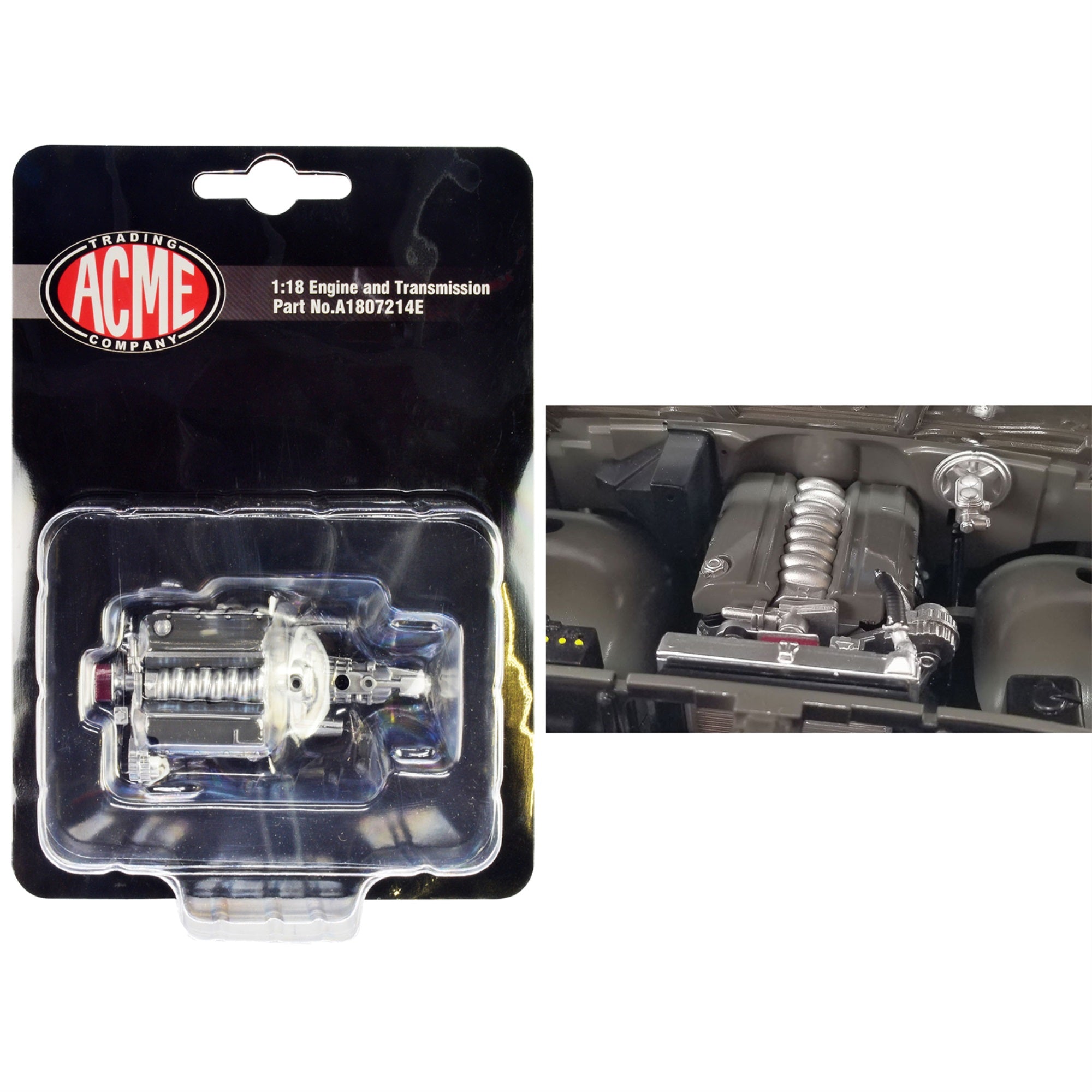 Ls-10 Engine & Transmission Replica From ''1969 Chevrolet C-10 Ls-10 Custom Pickup Truck'' 1/18 By Acme